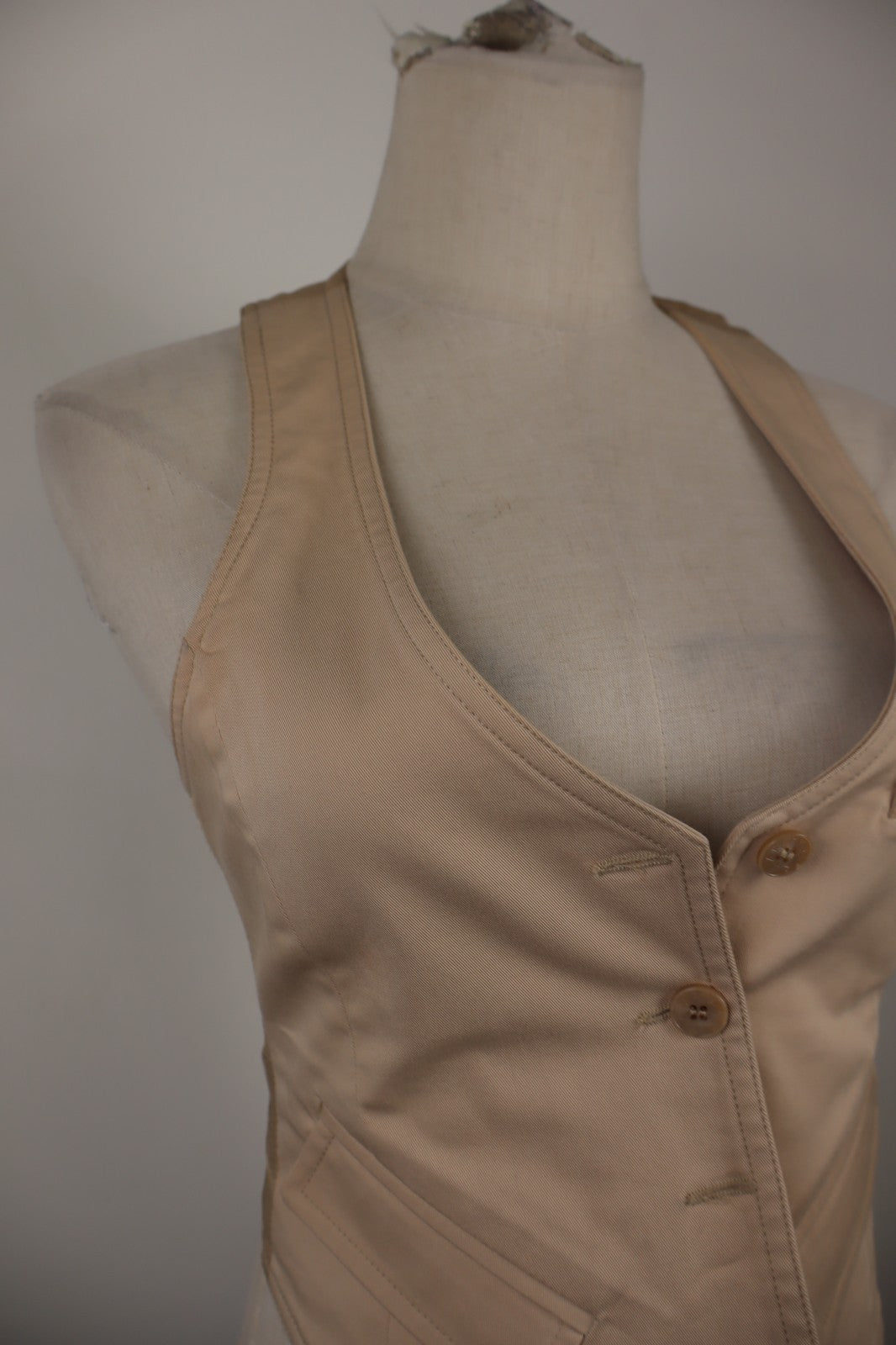 PATRIZIA PEPE SMANICATO GILET DONNA 40 WOMAN CASUAL VINTAGE JACKET SOTTOGIACCA
