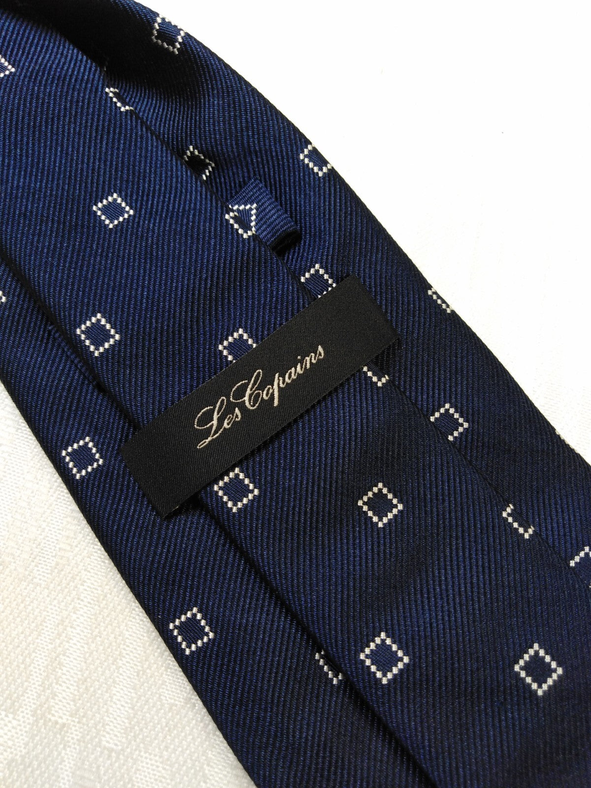 LES COPAINS 100% SILK TIE SETA CRAVATTA NECKTIE MADE IN ITALY CLASSIC