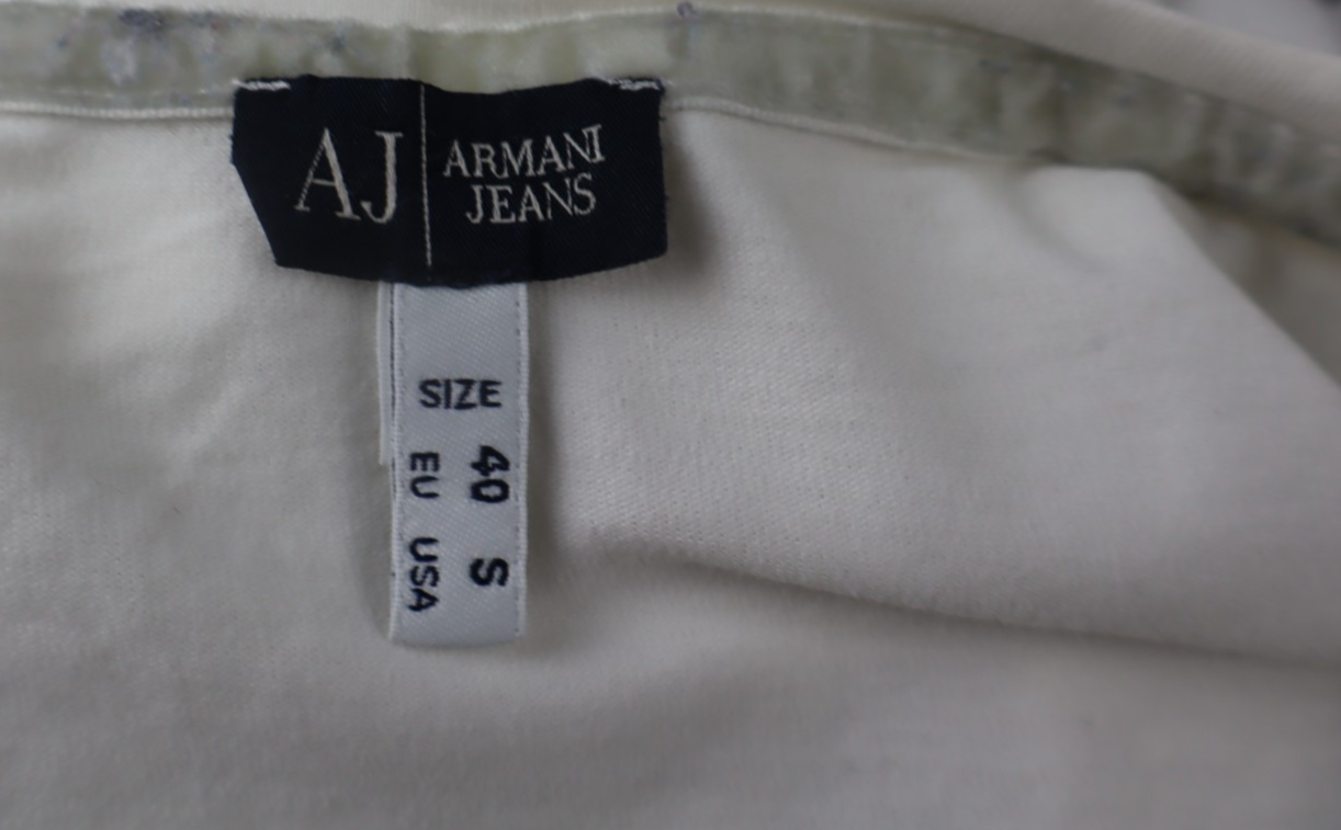 AJ ARMANI JEANS MAGLIA MANICA LUNGA DONNA TG 40 WOMAN CASUAL VINTAGE TOP T-SHIRT