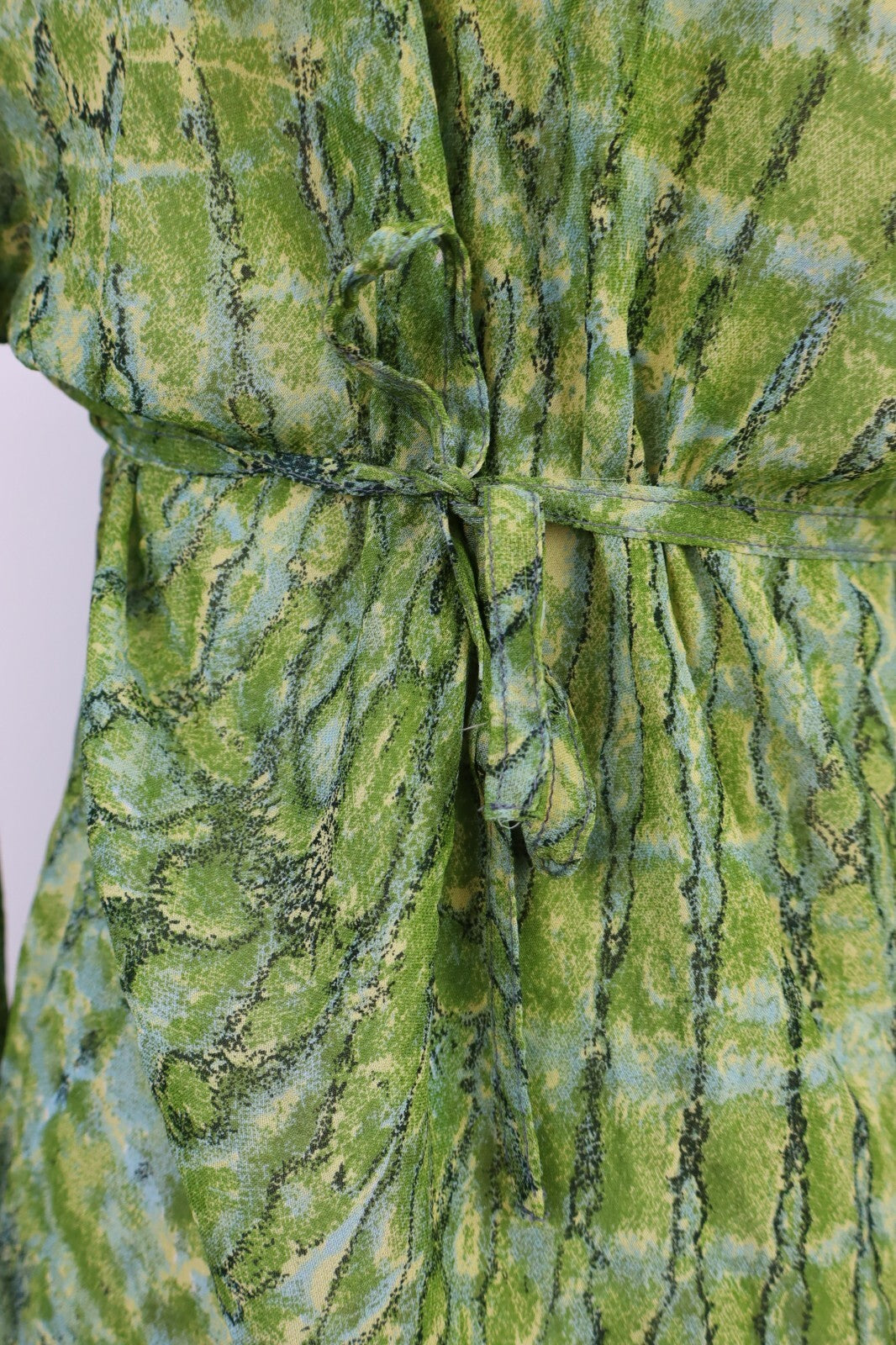 DOLMA FAIRSTILC SLIPTOP DONNA XL WOMAN T-SHIRT FUNKY ANIMAL CHIFFON Y2K 2000'S