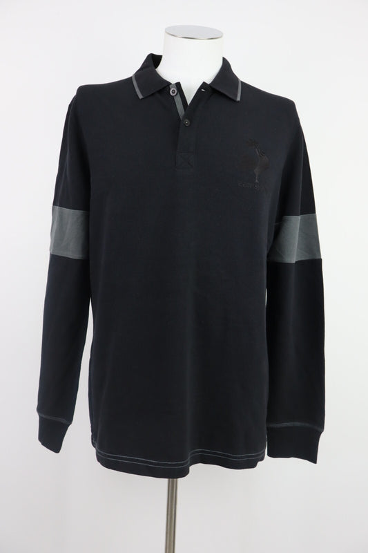 LE COQ SPORTIFF POLO MAGLIA UOMO COTONE Tg L MAN JACKET SWEATSHIRT VINTAGE