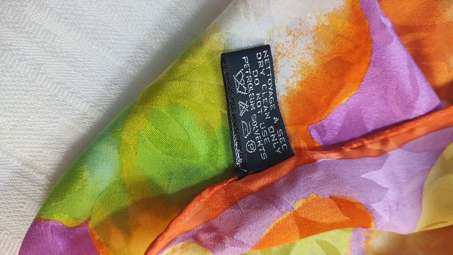 FOULARD 100% SILK SETA SCARVES SCARF SQUARE MADE IN ITALY