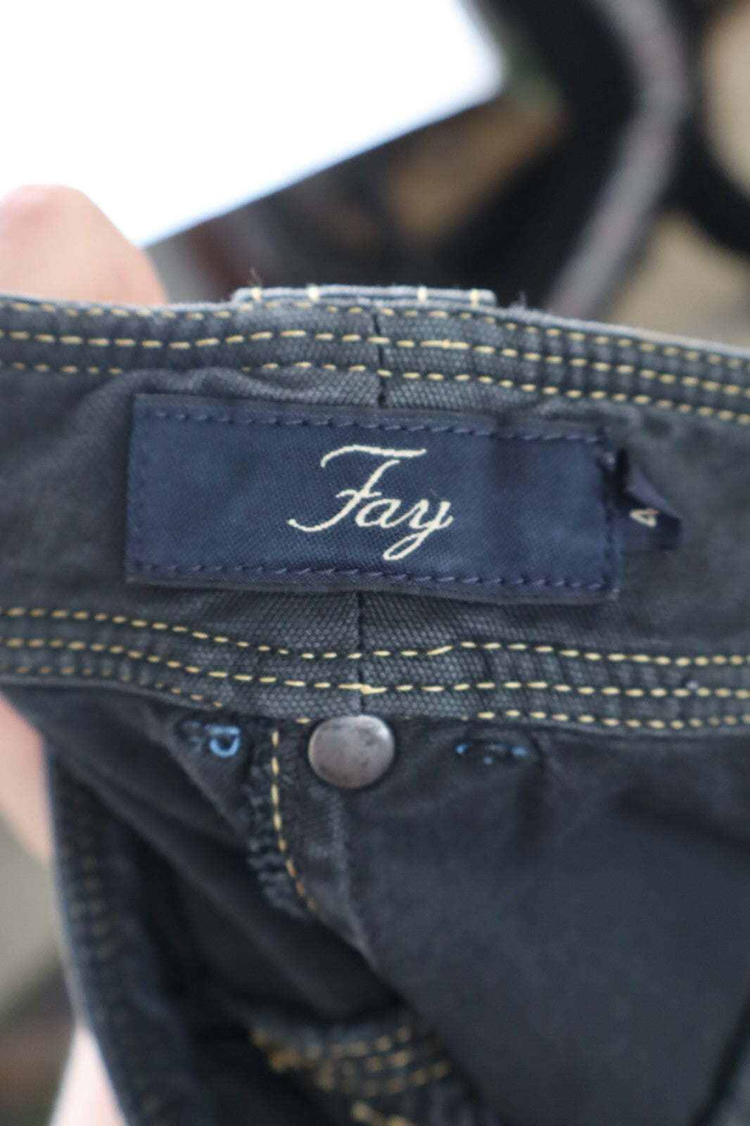 FAY PANTALONE CASUAL DONNA TG 44 WOMAN VINTAGE PANTS DENIM