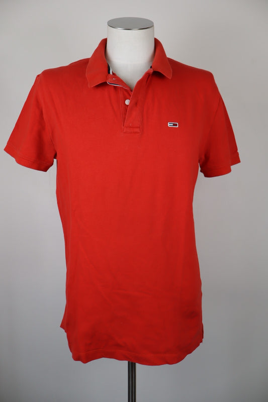 TOMMY HILFIGER JEANS MAGLIA POLO UOMO TG. L MAN COTONE SHIRT CASUAL VINTAGE