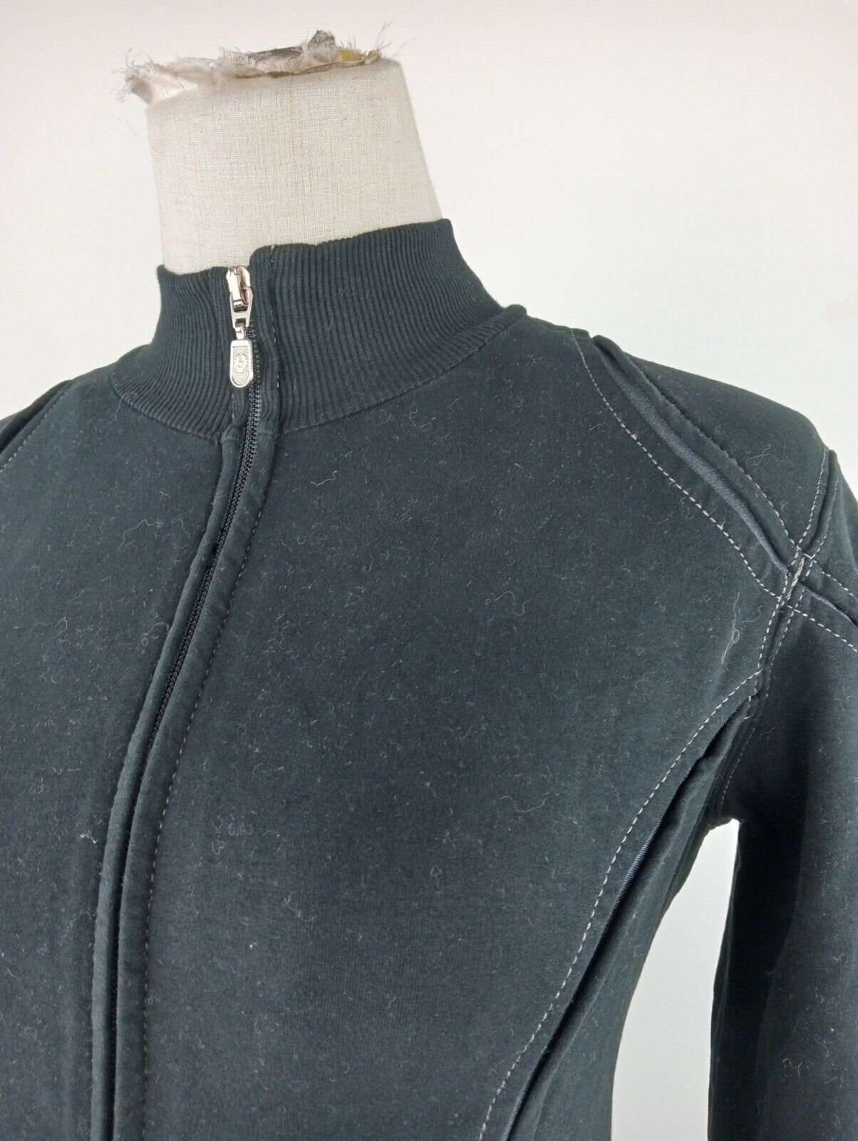 BELSTAFF FELPA ZIP DONNA Tg 42 WOMAN CASUAL VINTAGE SPORT SWEATSHIRT