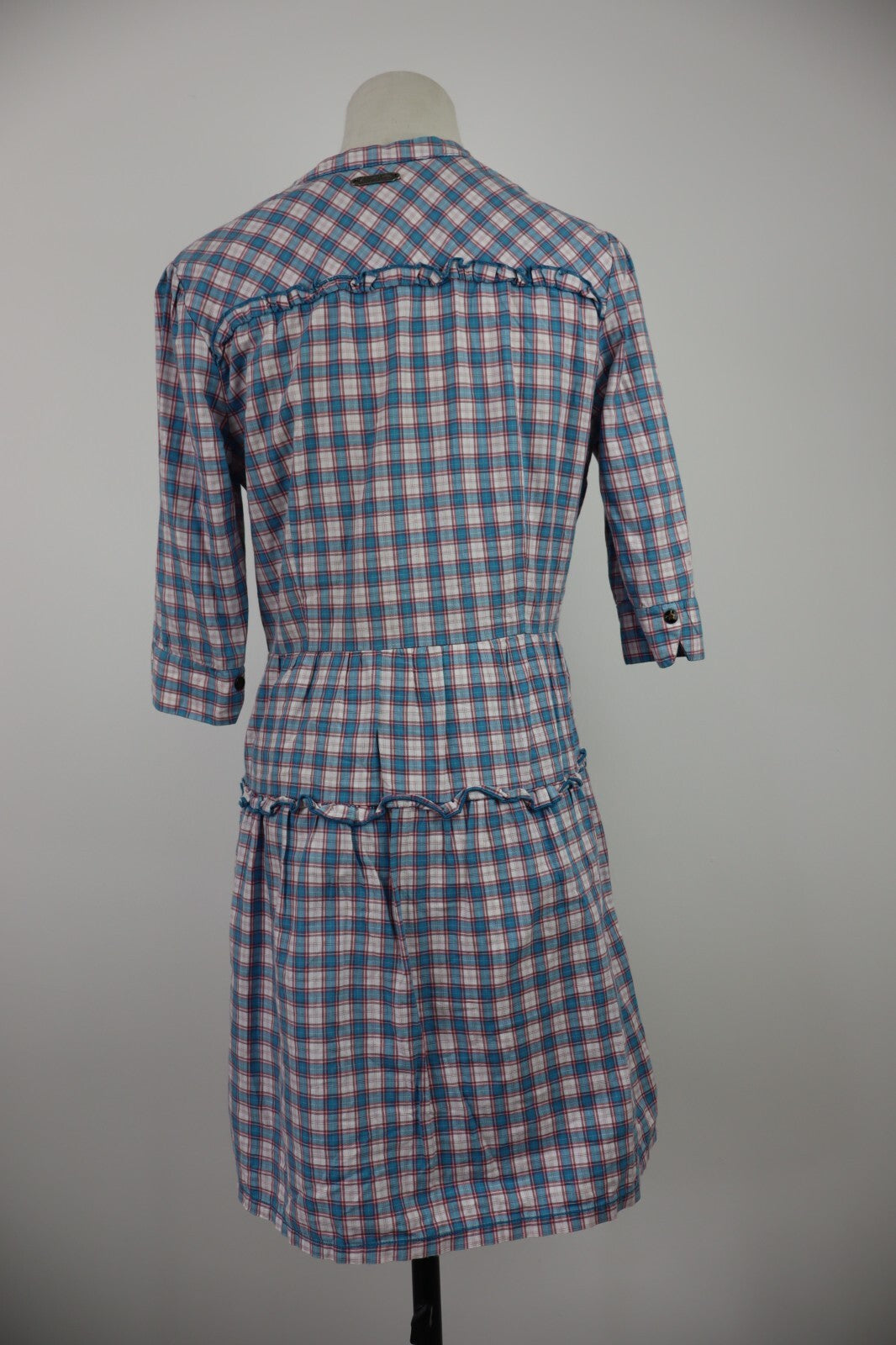 TOMMY HILFIGER VESTITO DONNA TG. M WOMAN CASUAL VINTAGE DRESS ABITO BOTTONI