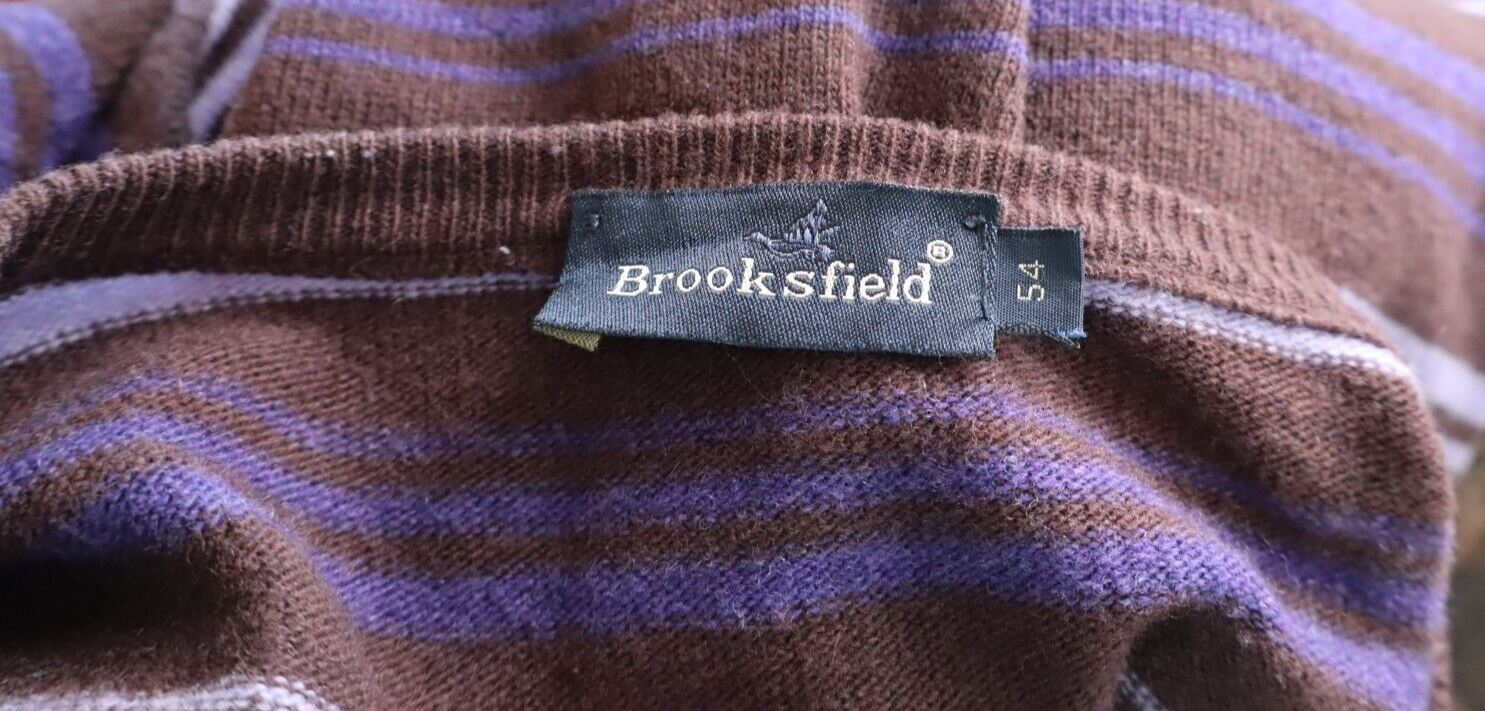 BROOKSFIELD MAGLIONE VINTAGE LANA WOOL UOMO Tg. 54 MAN SWEATER CASUAL
