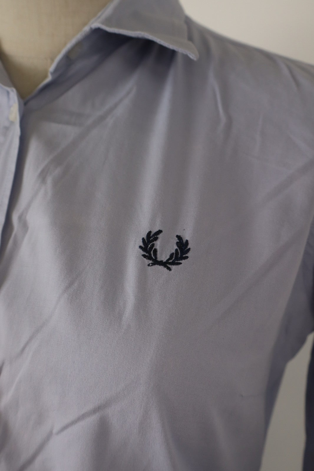 FRED PERRY CAMICIA COTONE DONNA TG. S WOMAN COTTON SHIRT CASUAL VINTAGE