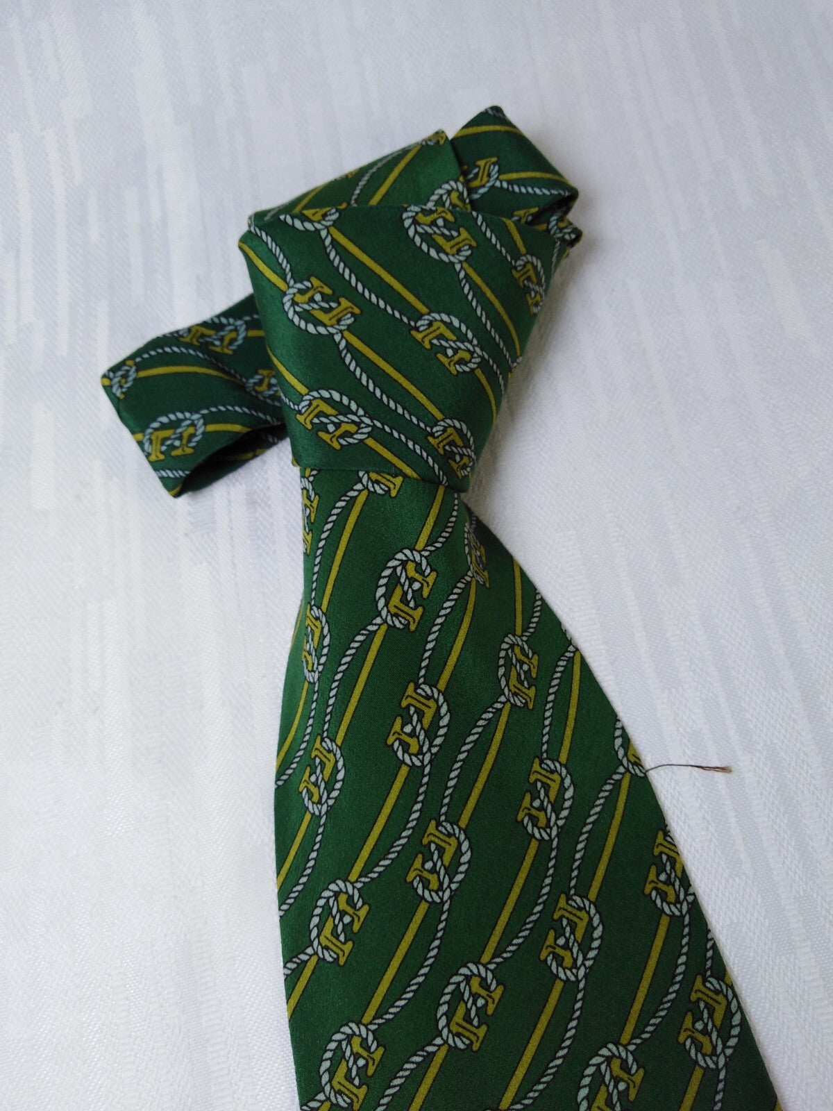 MANOLO BORROMEO 100% SETA SILK TIE CRAVATTA NECKTIE ITALY VINTAGE CLASSIC
