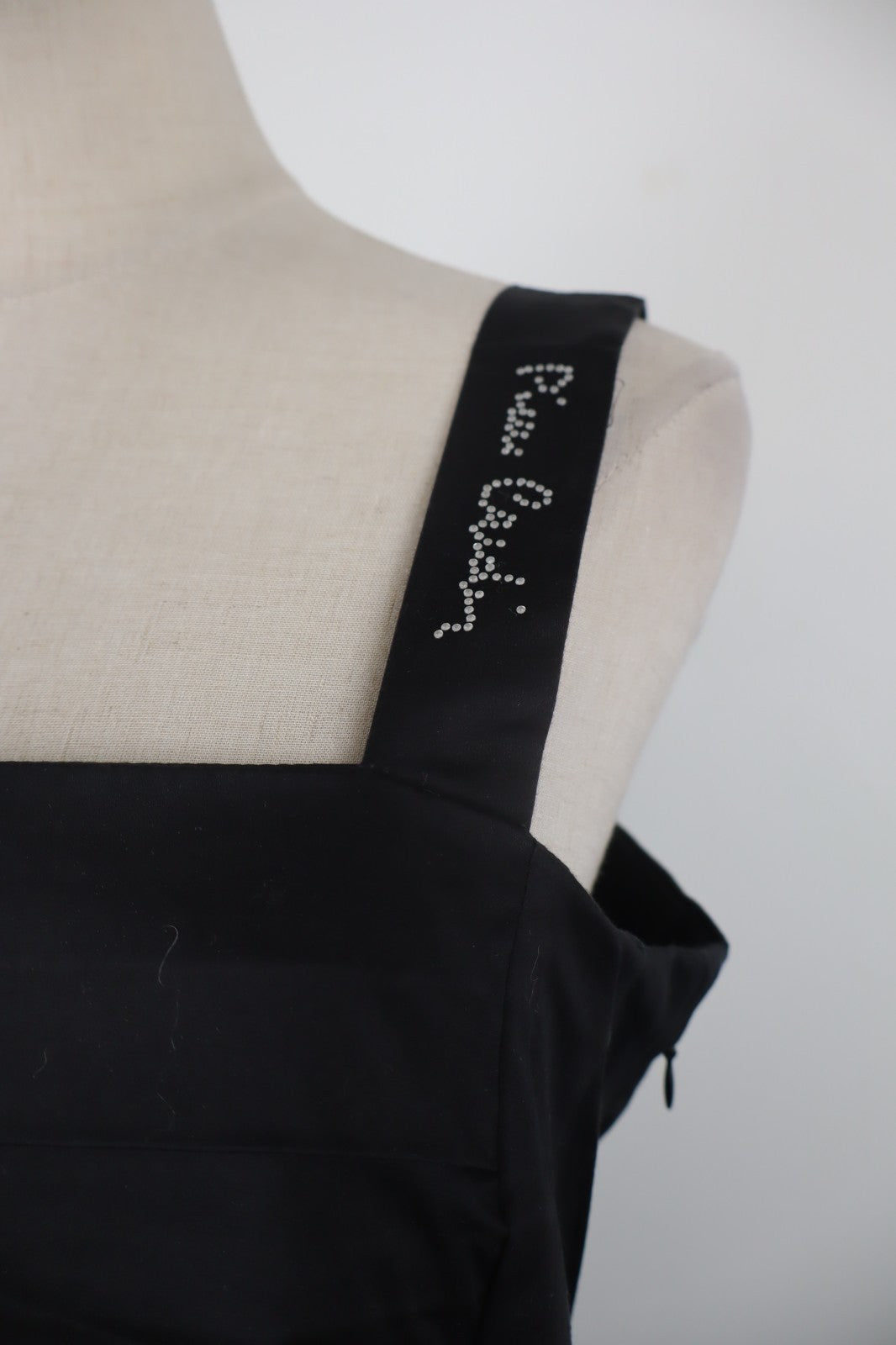 PIERRE CARDIN VESTITO BRETELLE DONNA 44 WOMAN CASUAL VINTAGE DRESS ABITO COTONE