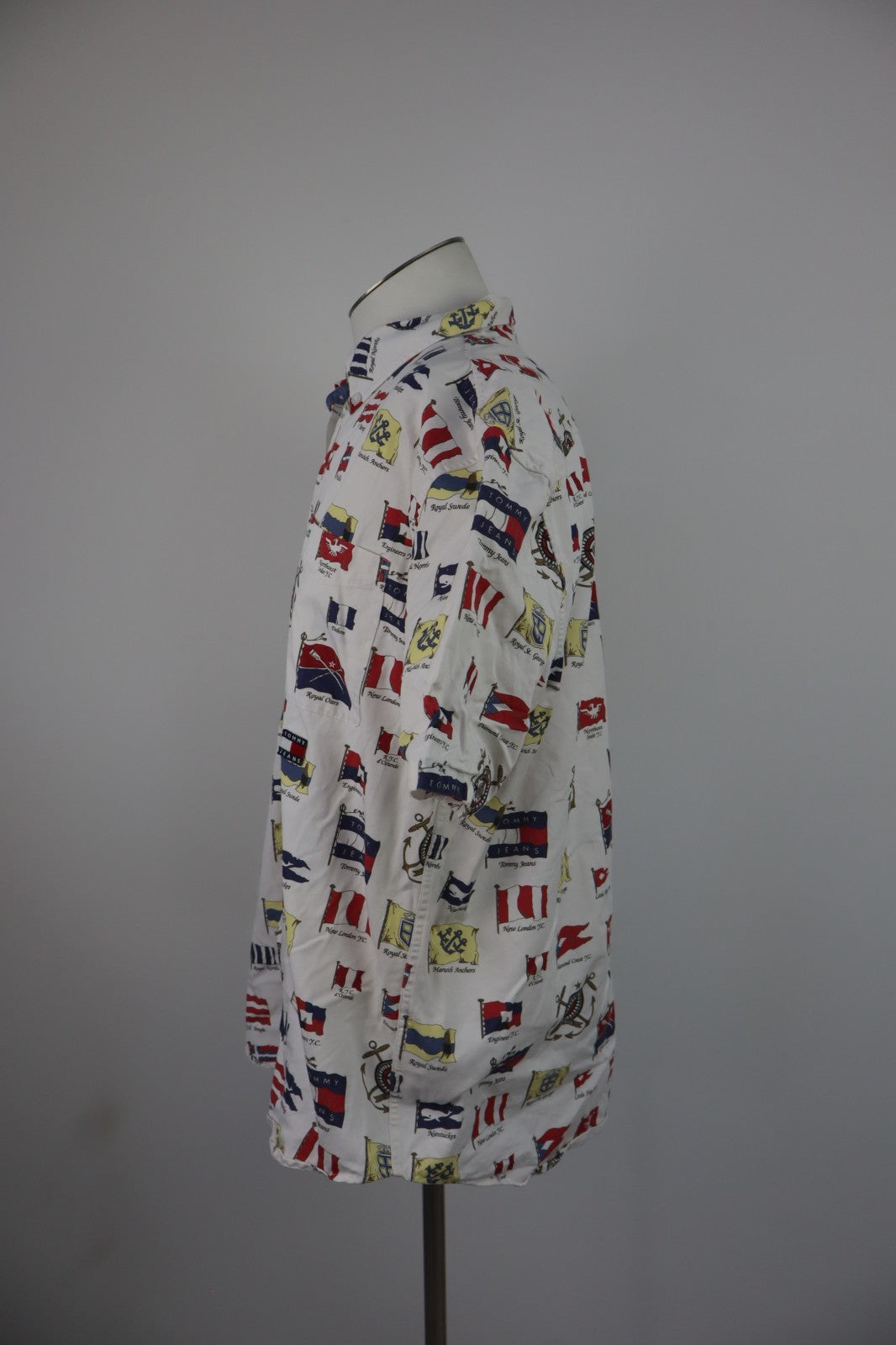 TOMMY HILFIGER JEANS CAMICIA SHIRT UOMO Tg L MAN VINTAGE CASUAL COTONE