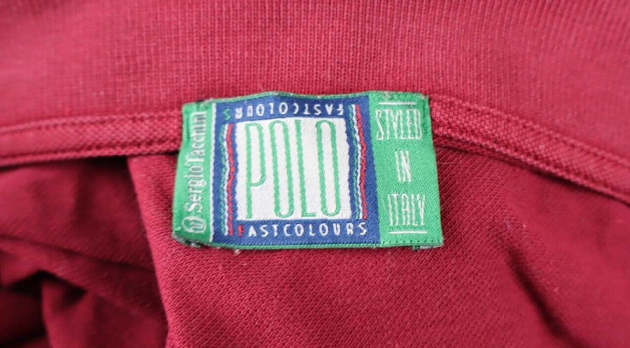 SERGIO TACCHINI MAGLIA POLO UOMO TG. 4 IV MAN T-SHIRT CASUAL VINTAGE