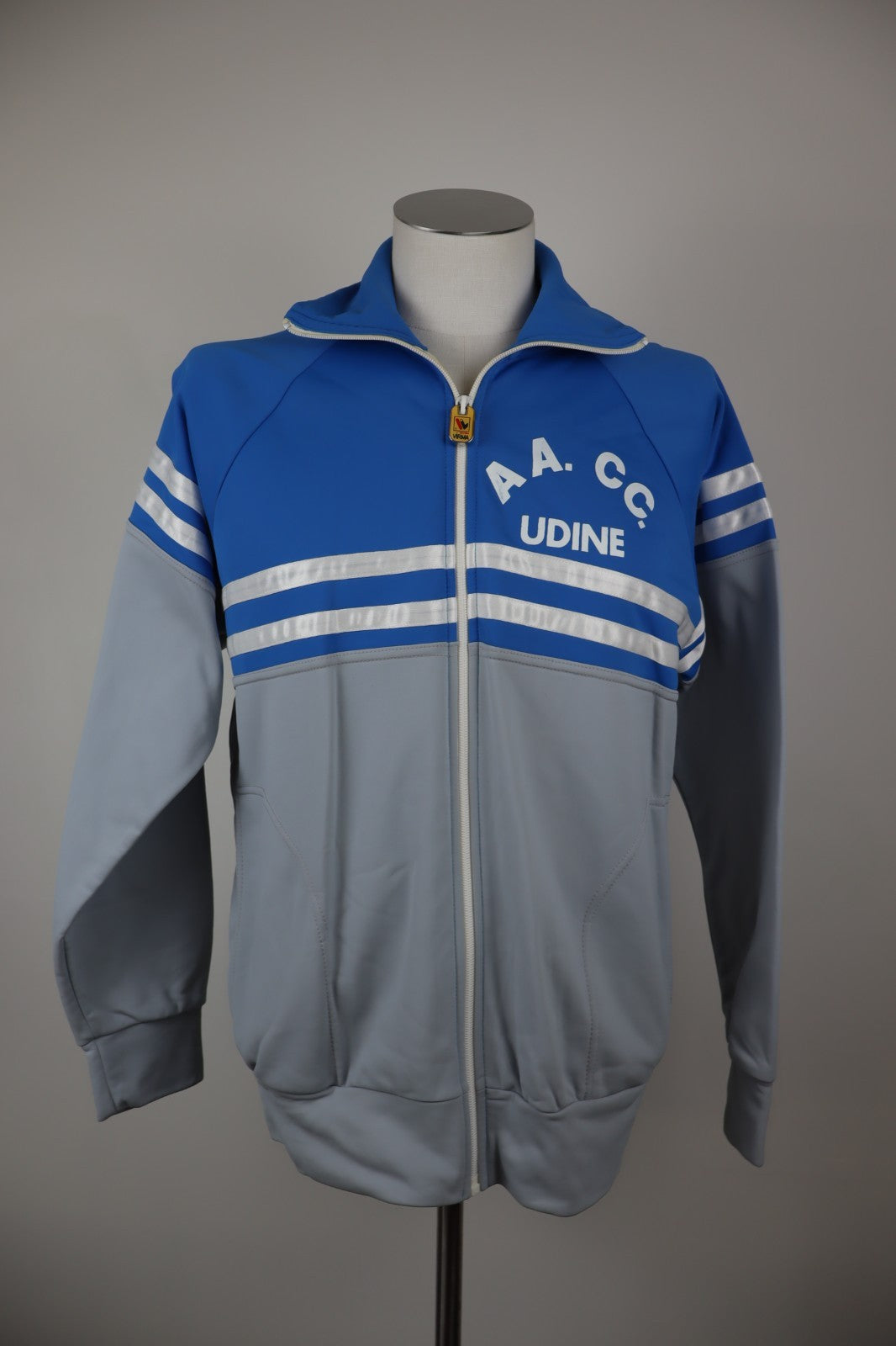 VIRMA UDINE GIACCA SPORTIVA UOMO Tg. 50 MAN CASUAL SPORT JACKET VINTAGE CON ZIP