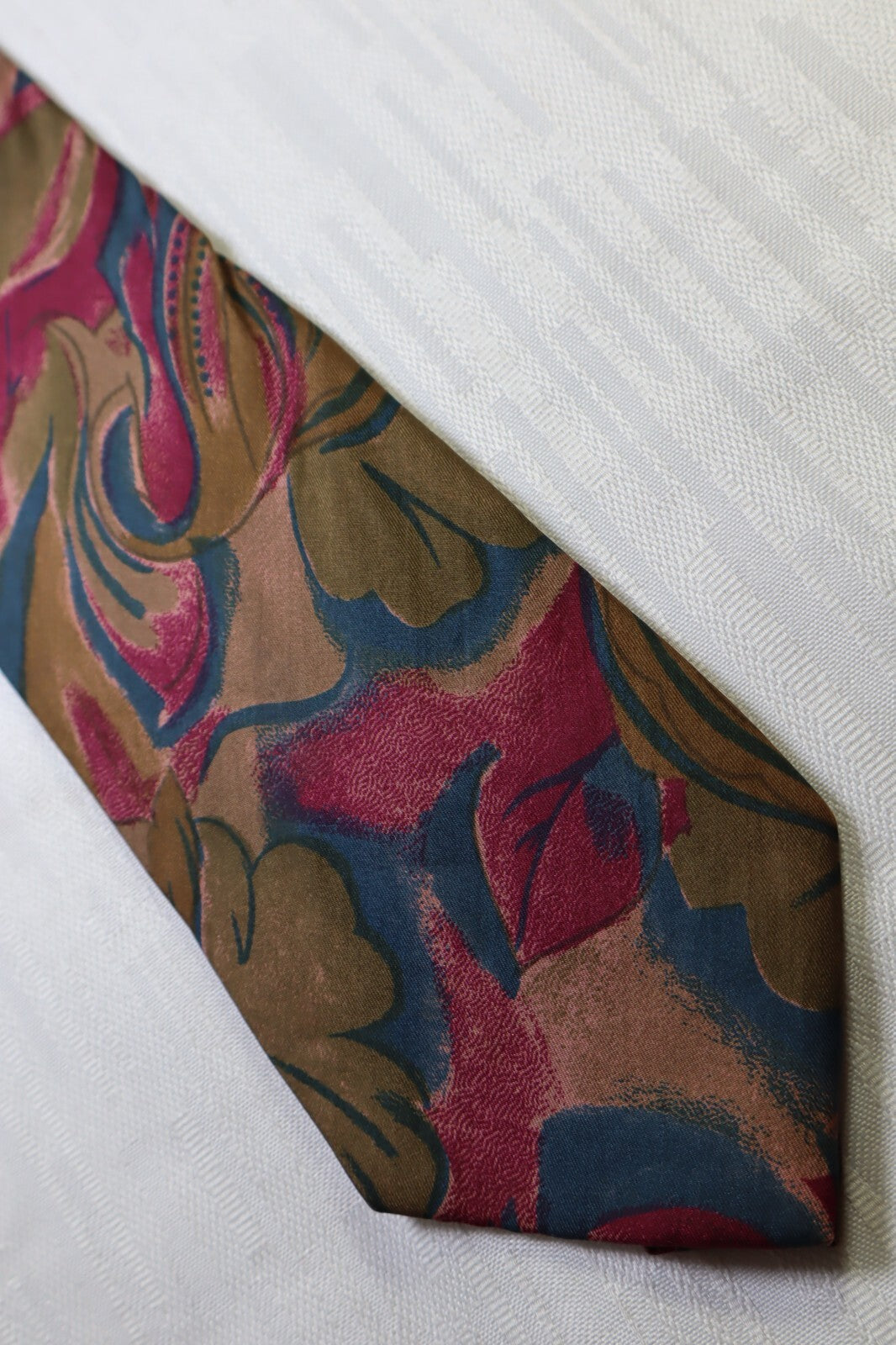 MOSCHINO 100% SILK TIE SETA CRAVATTA NECKTIE MADE ITALY UOMO