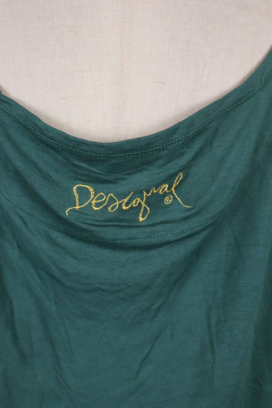 DESIGUAL MAGLIA DONNA TG. L WOMAN CASUAL VINTAGE T-SHIRT  TOP CANOTTA