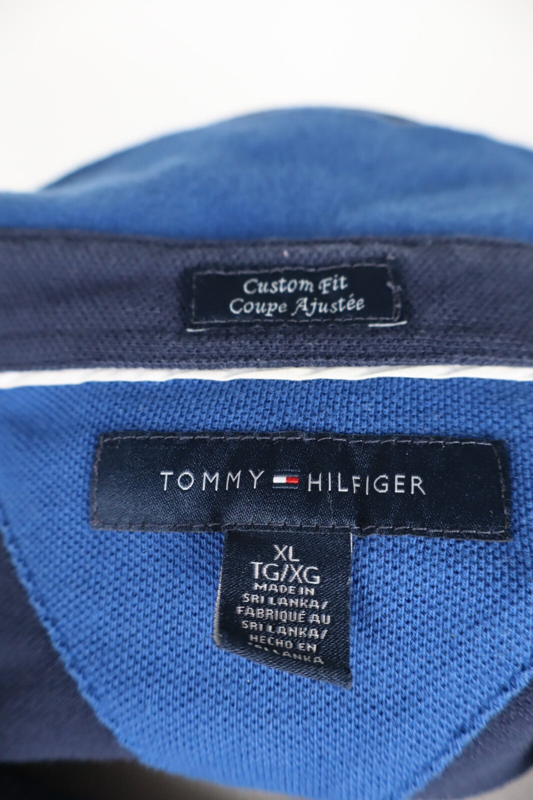 TOMMY HILFIGER POLO MAGLIA UOMO TG XL MAN SHIRT CASUAL VINTAGE COTONE