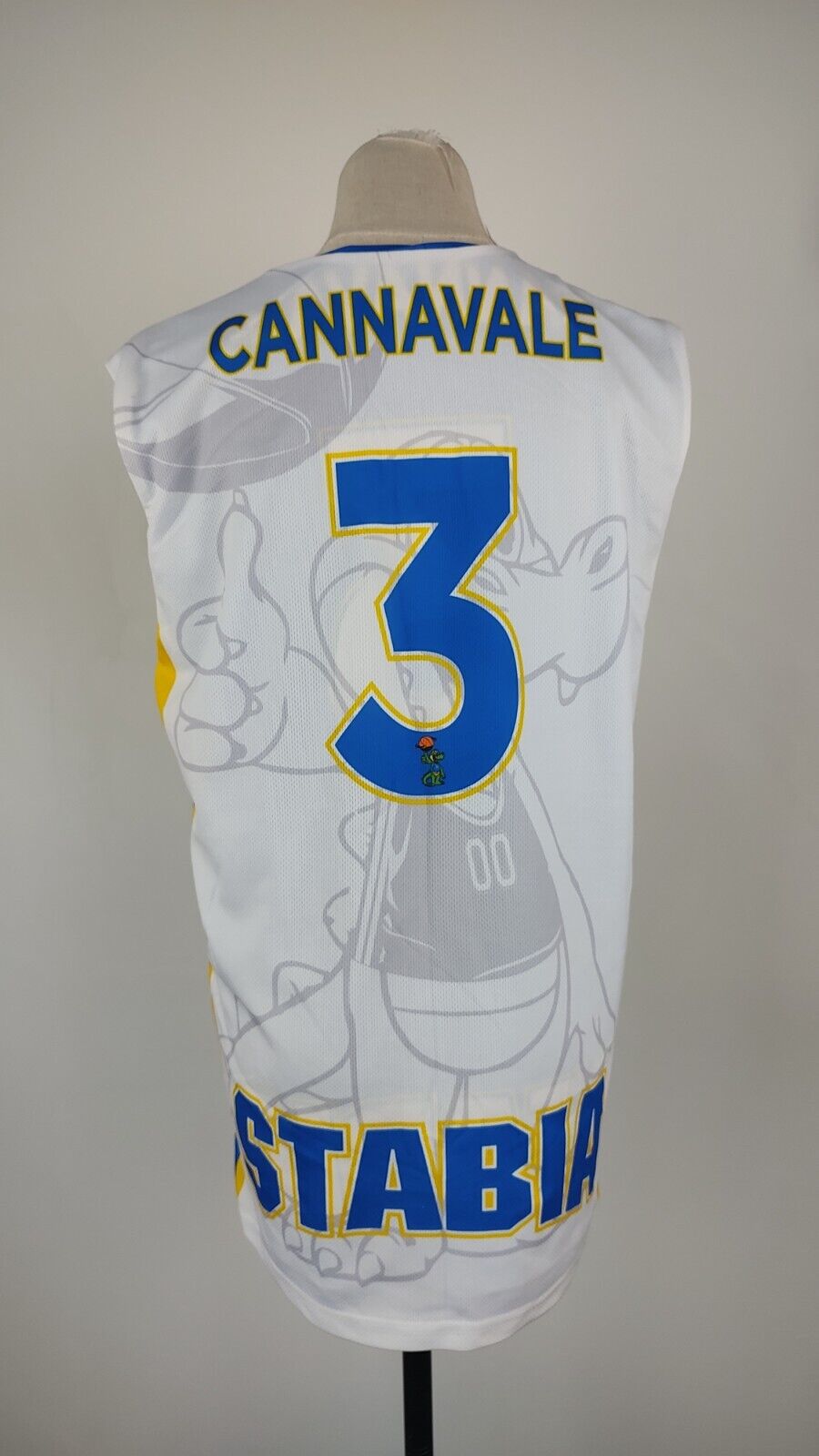 STABIA CANNAVALE N. 3 CANOTTA DONNA BASKET INDOSSATA TG M SPORT DOUBLE-FACE