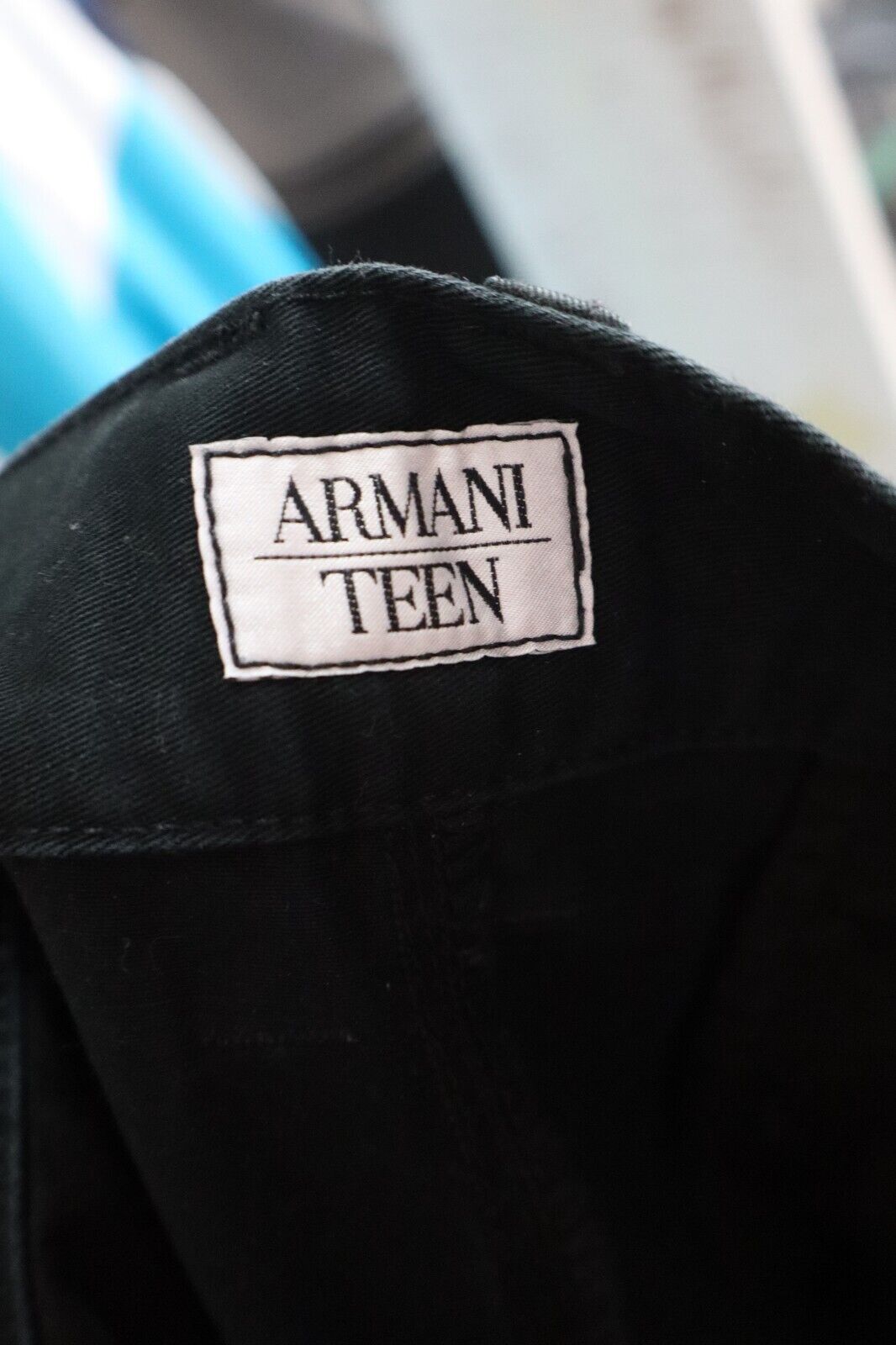 ARMANI TEEN PANTALONE CASUAL UOMO 16 ANNI MAN VINTAGE PANTS RAGAZZO