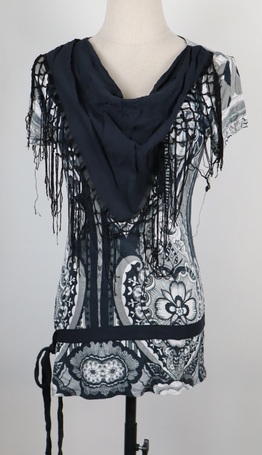 DESIGUAL VESTITO DONNA TG. 42 WOMAN CASUAL VINTAGE DRESS ABITO