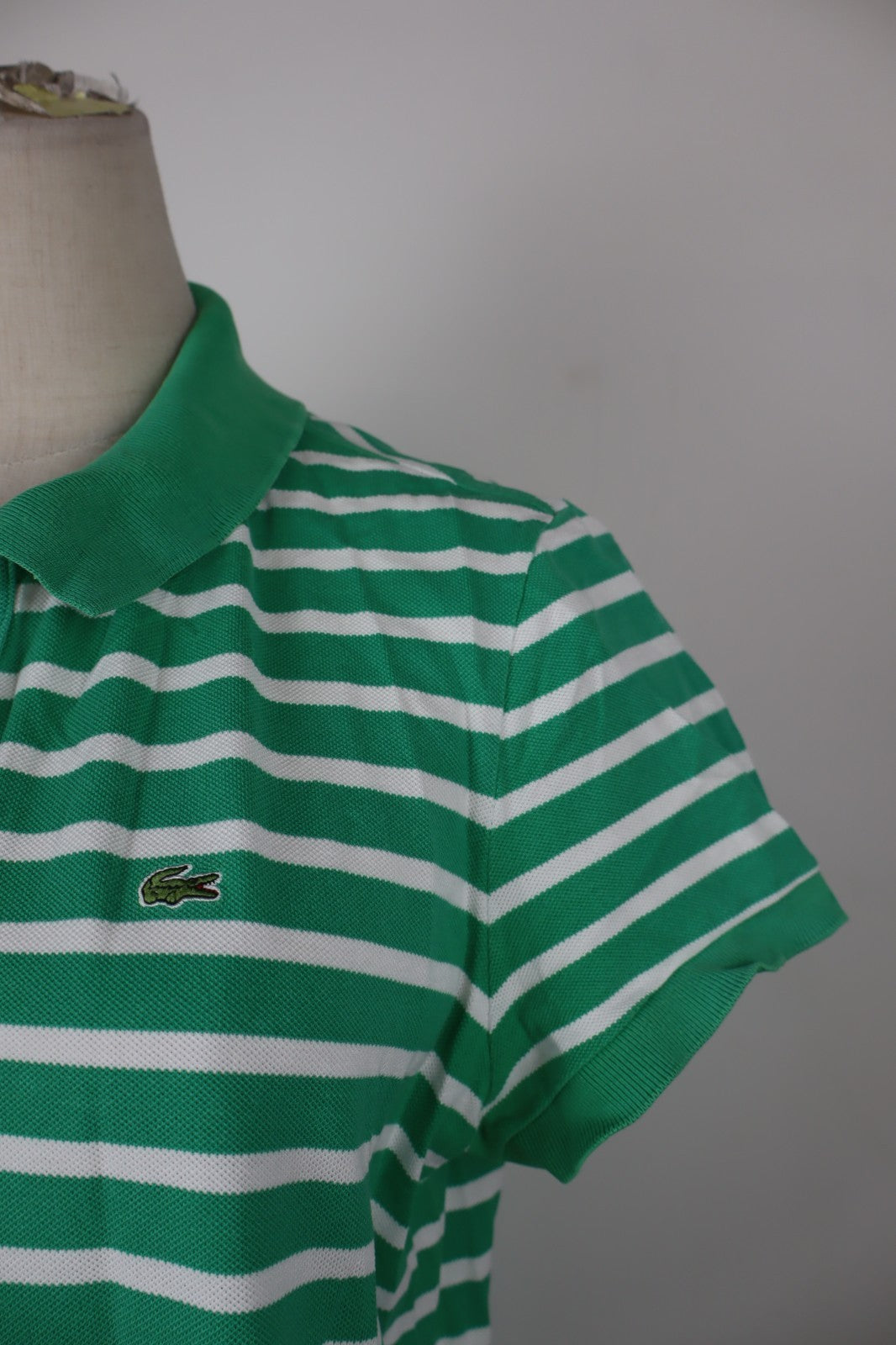 LACOSTE POLO MAGLIA DONNA COTONE TG. 46 WOMAN SHIRT CASUAL VINTAGE COTTON LOGO