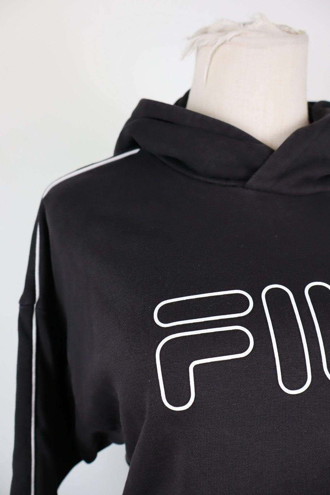 FILA FELPA CON CAPPUCCIO DONNA Tg S WOMAN CASUAL VINTAGE SWEATSHIRT COTONE