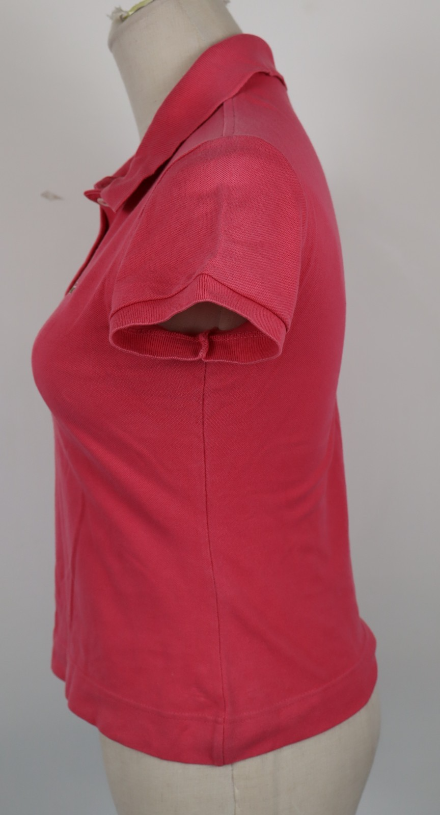 LACOSTE POLO MAGLIA DONNA COTONE TG. 38 WOMAN SHIRT CASUAL VINTAGE COTTON