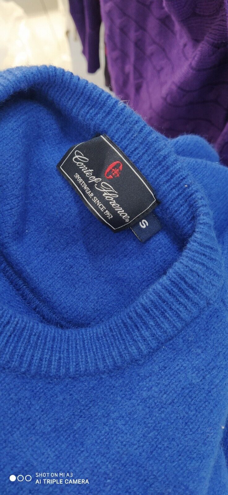 CONTE OF FLORENCE MAGLIONE LANA WOOL DONNA Tg. S WOMAN CASUAL SWEATER VINTAGE
