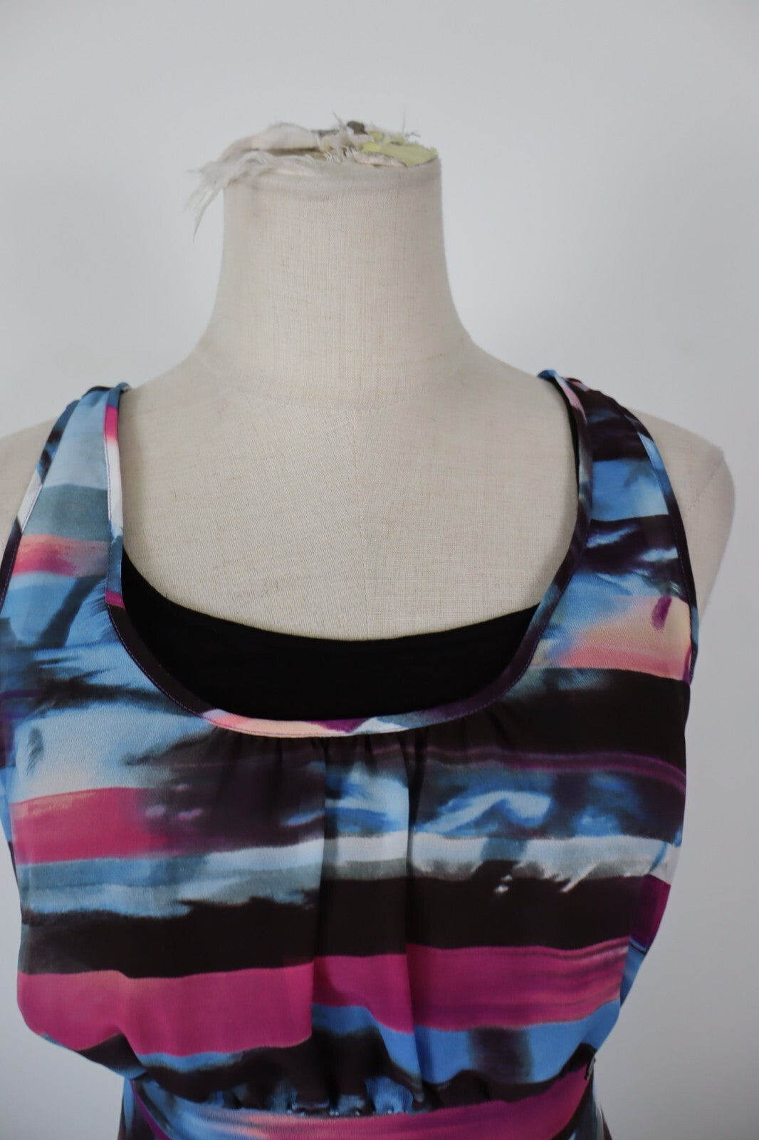 GUESS LOS ANGELES VESTITO ABITO DONNA TG. 38 / 2 WOMAN CASUAL VINTAGE DRESS