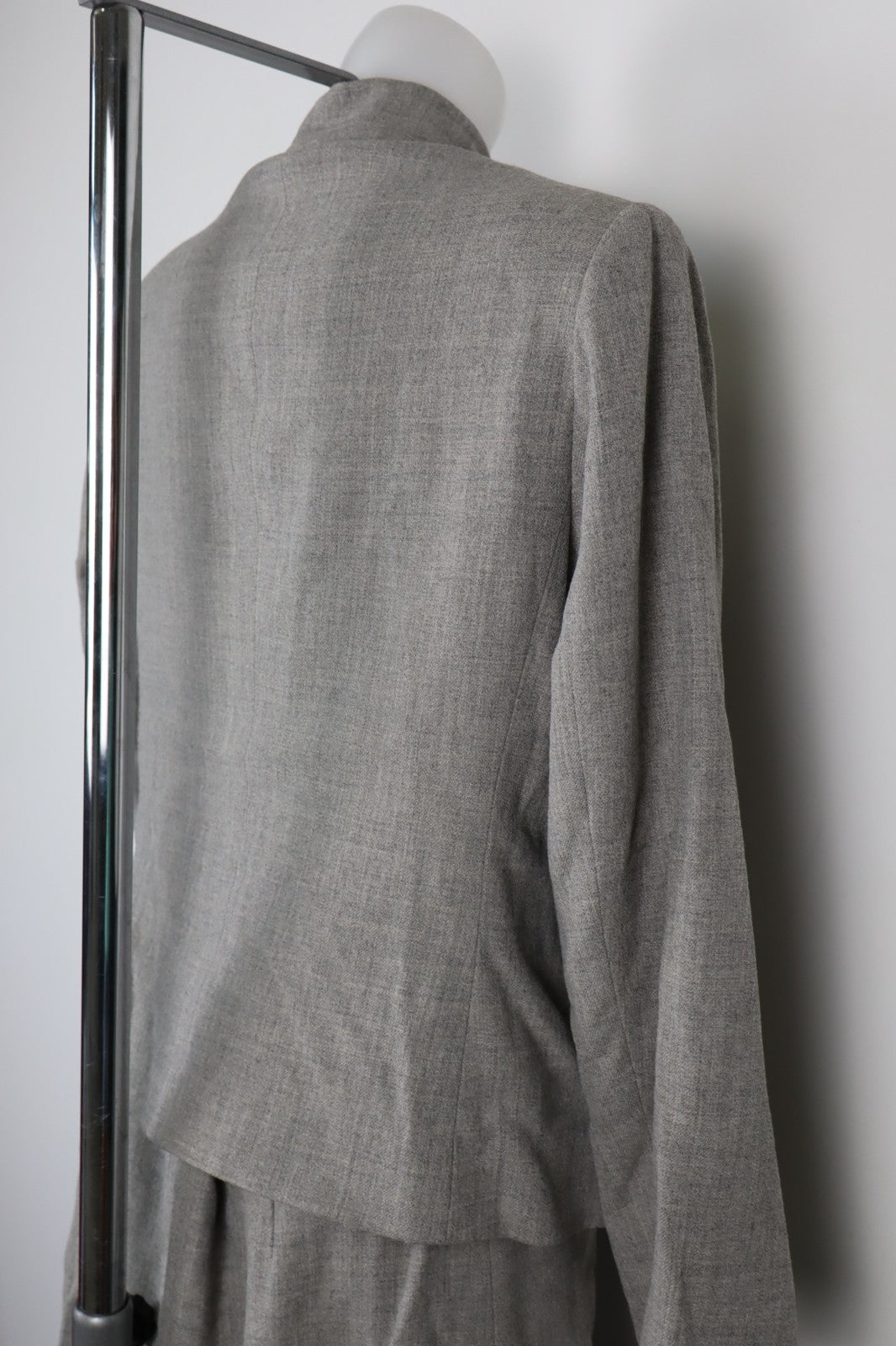 MAX MARA COMPLETO DONNA Tg. 46 GIACCA GONNA DRESS VINTAGE CASUAL SUIT LANA WOOL