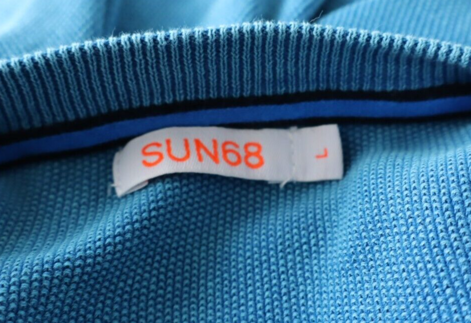 SUN68 MAGLIONE UOMO Tg. L MAN SWEATER CASUAL VINTAGE COTONE COTTON