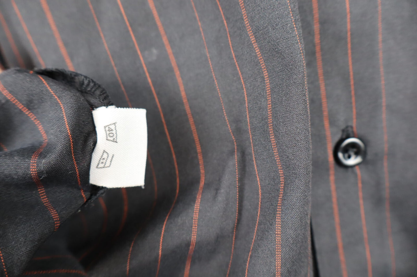 HUGO BOSS CAMICIA UOMO TG. L MAN CASUAL VINTAGE SHIRT COTONE COTTON A RIGHE