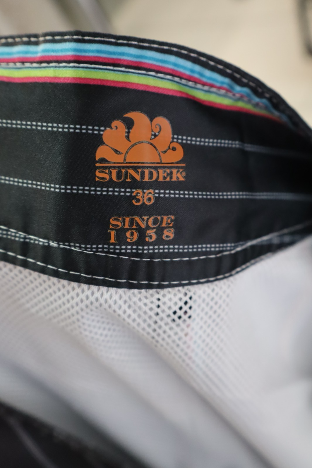 SUNDEK COSTUME PANTALONCINO MARE UOMO TG 36 MAN SWIMSUIT VINTAGE CASUAL SURF