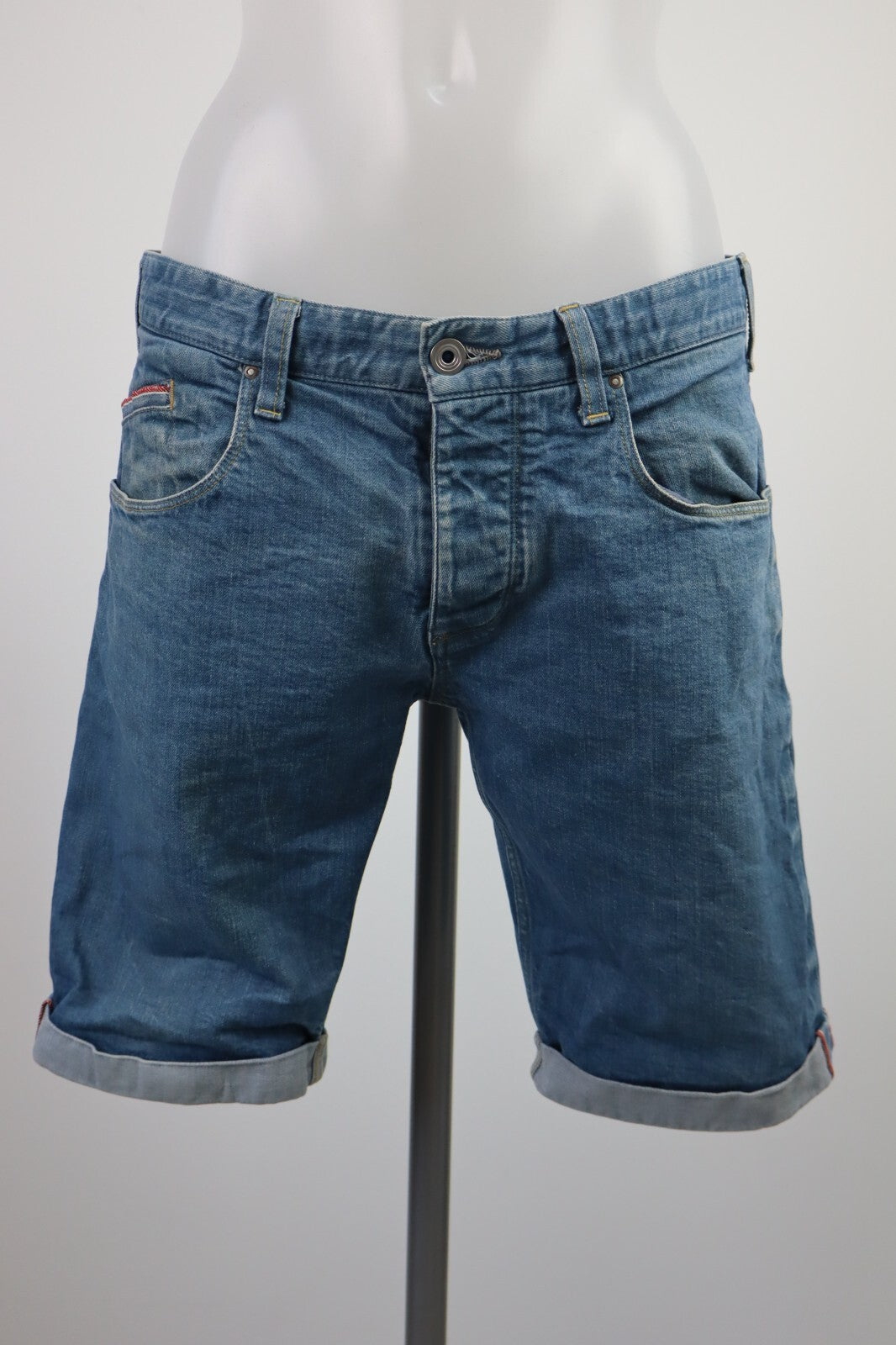 ARMANI PANTALONCINO DENIM JEANS DONNA TG 46 WOMAN VINTAGE SHORTS COTONE