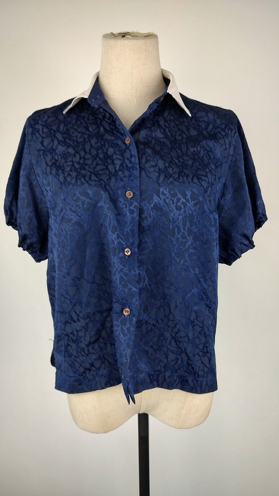 LUISA SPAGNOLI CAMICIA  DONNA TG. 44 WOMAN SHIRT CASUAL VINTAGE SETA