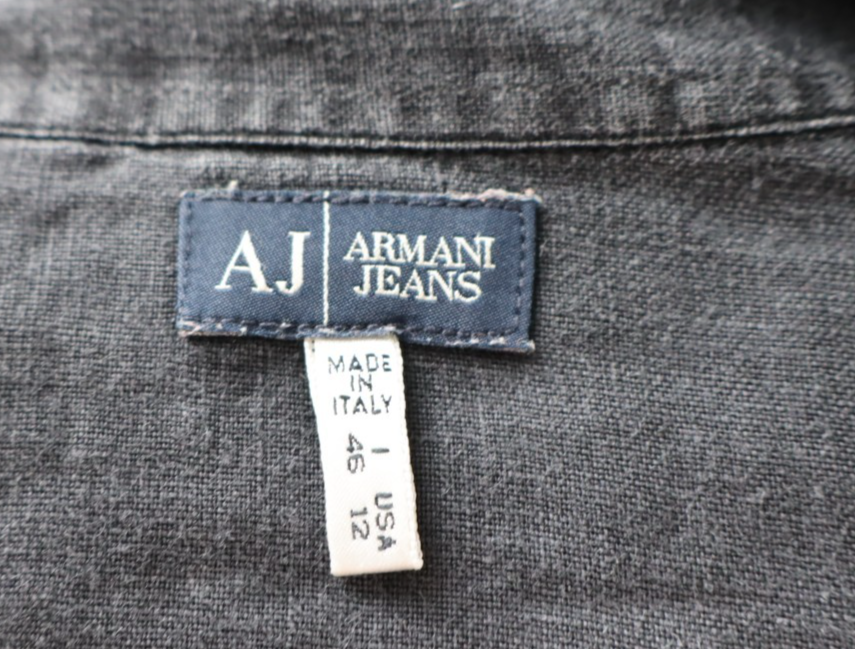 AJ ARMANI JEANS CAMICIA DONNA LINO TG. 46 WOMAN CASUAL VINTAGE LINEN SHIRT