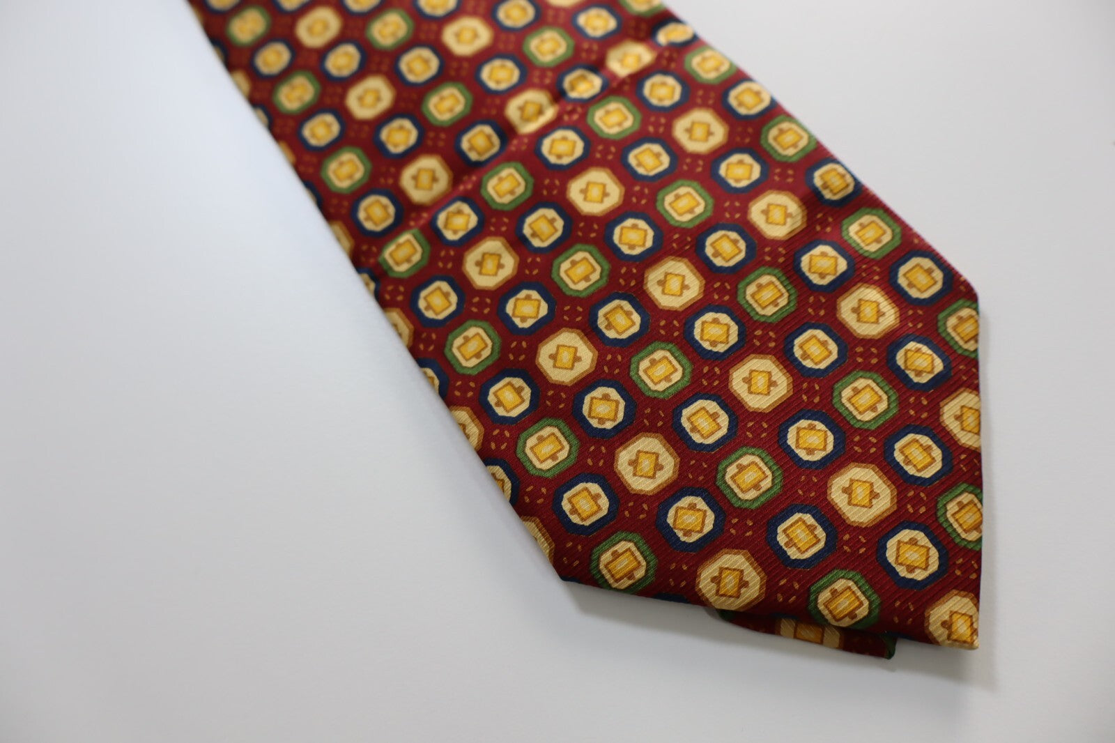 BALLANTYNE 100% SILK TIE SETA CRAVATTA NECKTIE MADE IN ITALY CLASSIC