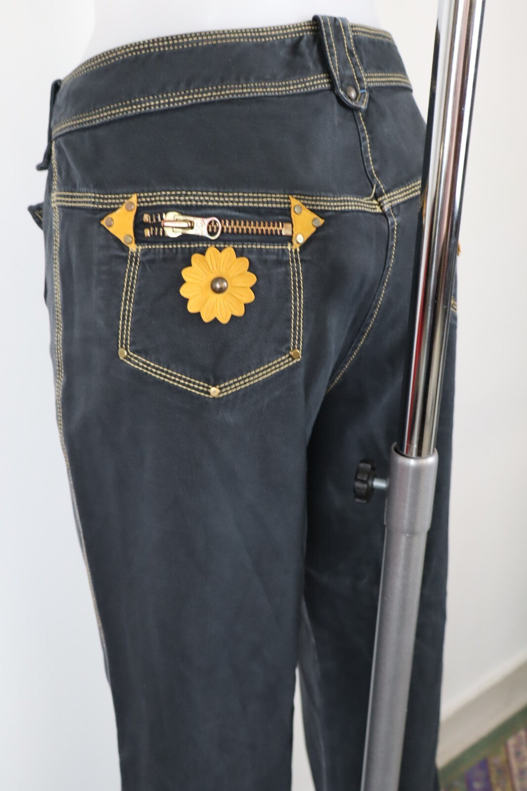 FAY PANTALONE CASUAL DONNA TG 44 WOMAN VINTAGE PANTS DENIM