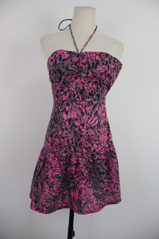 BILLABONG VESTITO DONNA TG. XS WOMAN CASUAL VINTAGE DRESS ABITO COTONE