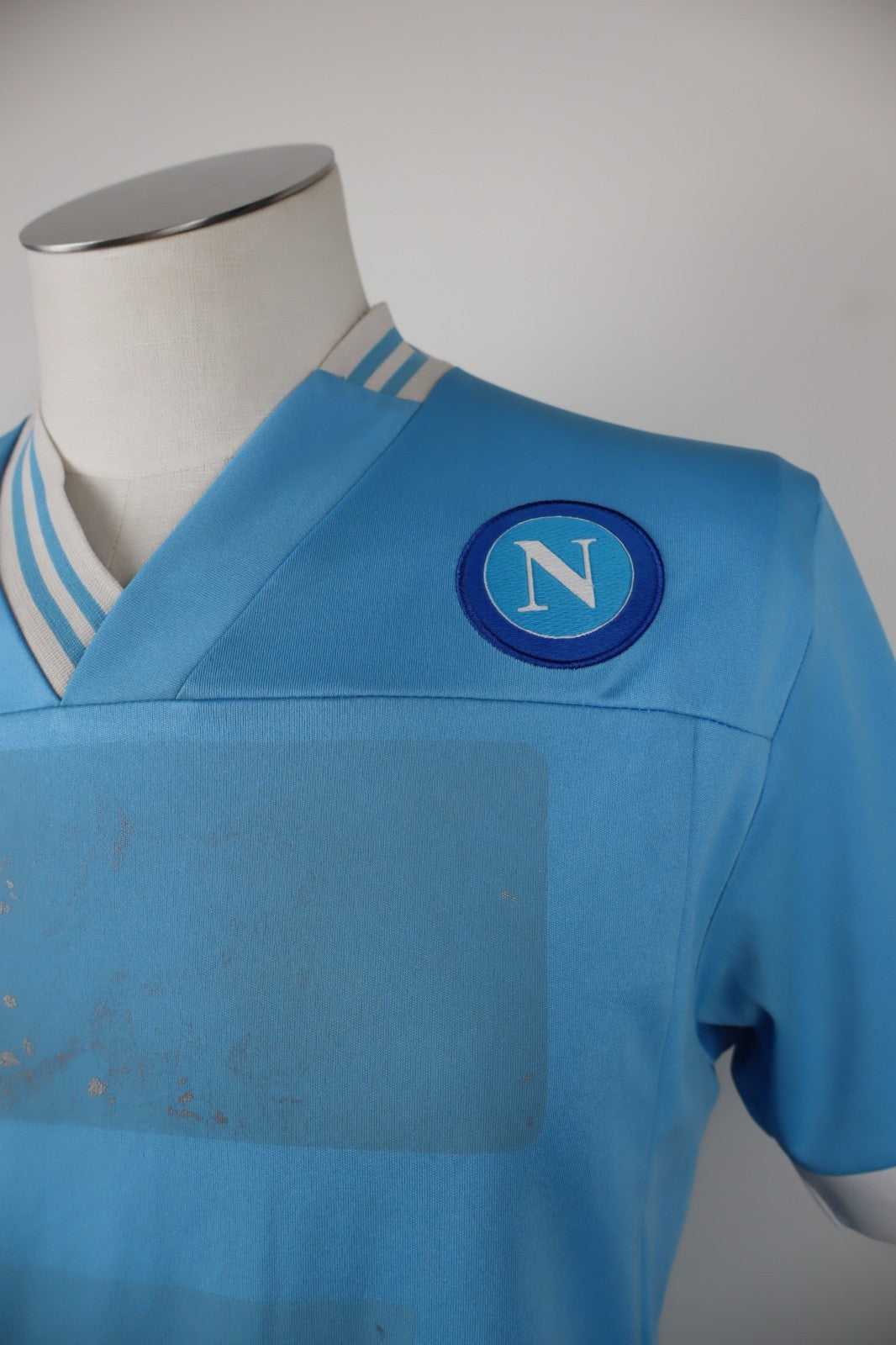 MACRON NAPOLI MAGLIA  CALCIO UOMO Tg M T-SHIRT SOCCER SPORT  MAN JERSEY 12/13
