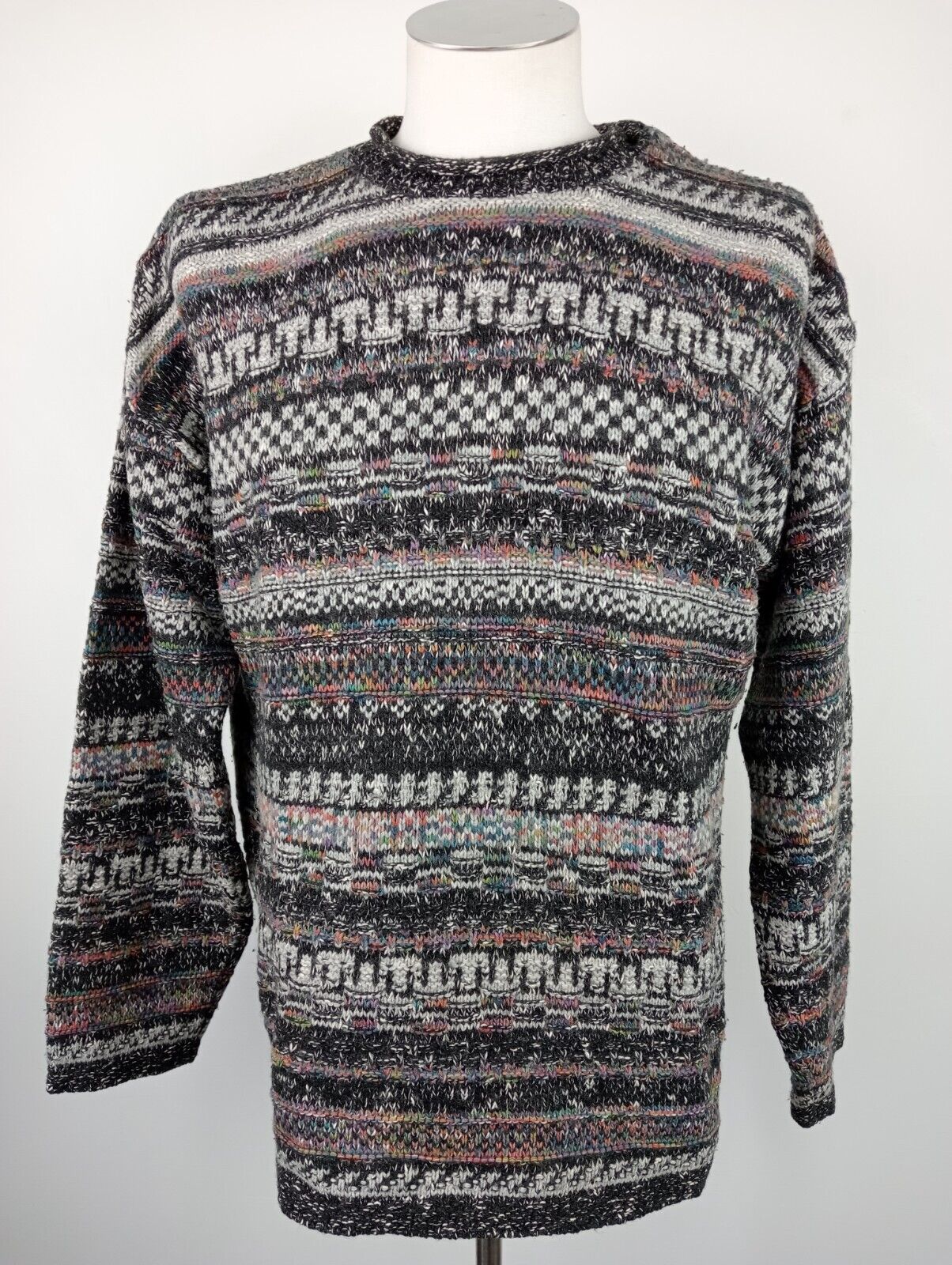 NORTH POLE MAGLIONE COTONE COTTON VINTAGE UOMO Tg. L MAN SWEATER CASUAL