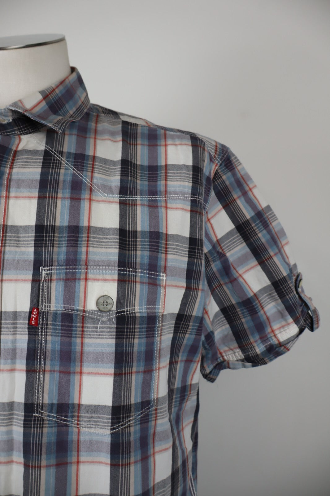 LEVI'S STRAUSS & CO CAMICIA UOMO TG. L MAN CASUAL COTTON COTONE VINTAGE SHIRT