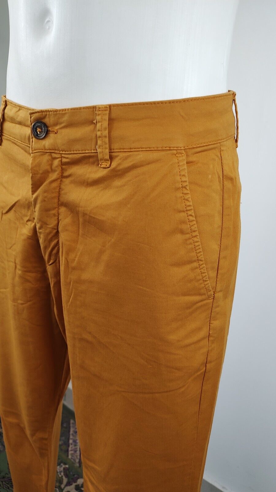 HENRY COTTON'S PANTALONE CASUAL UOMO TG 48 MAN VINTAGE PANTS COTONE