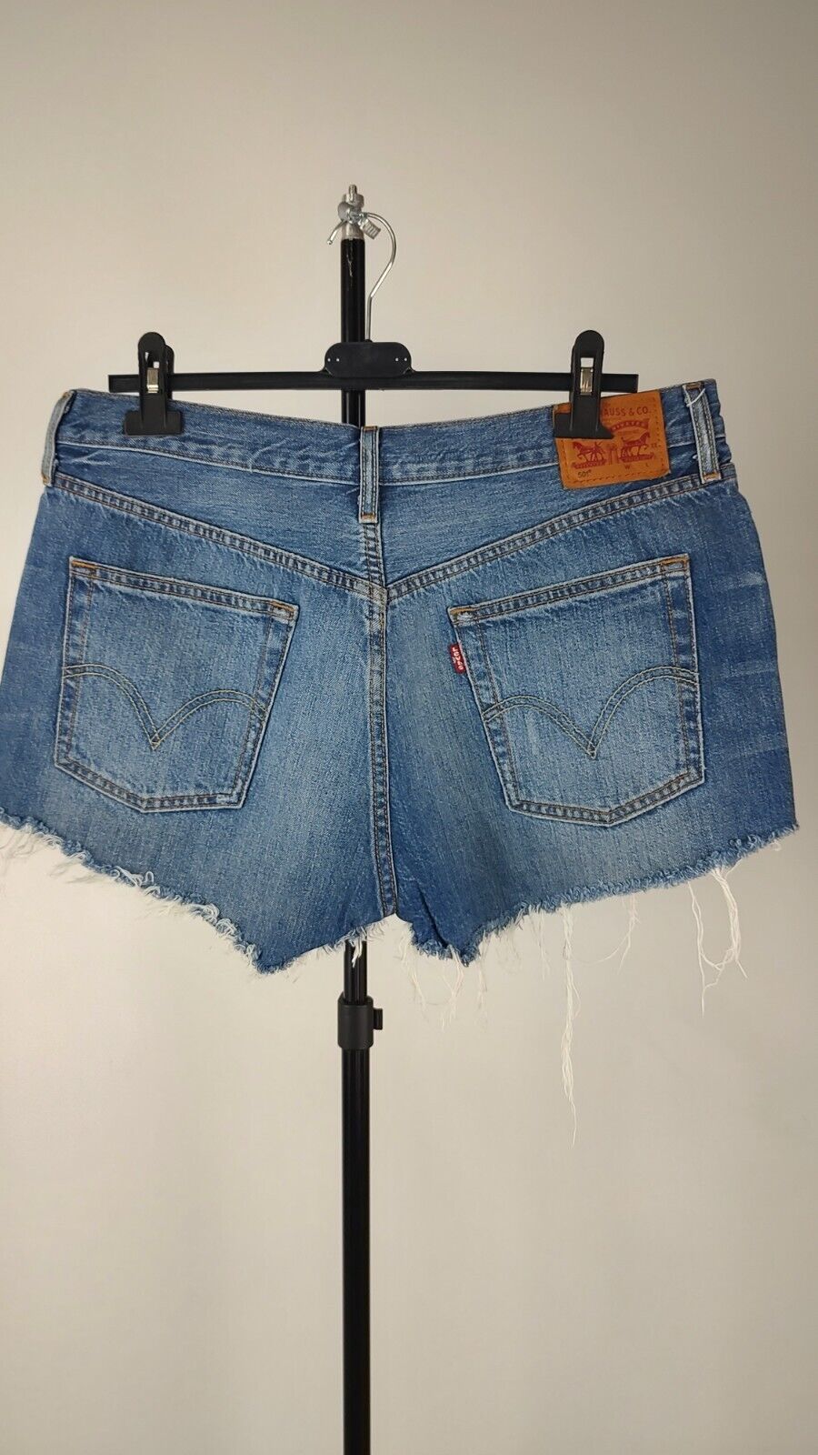 LEVI'S 501 PANTALONCINO DENIM JEANS DONNA TG W32\46 WOMAN VINTAGE SHORTS