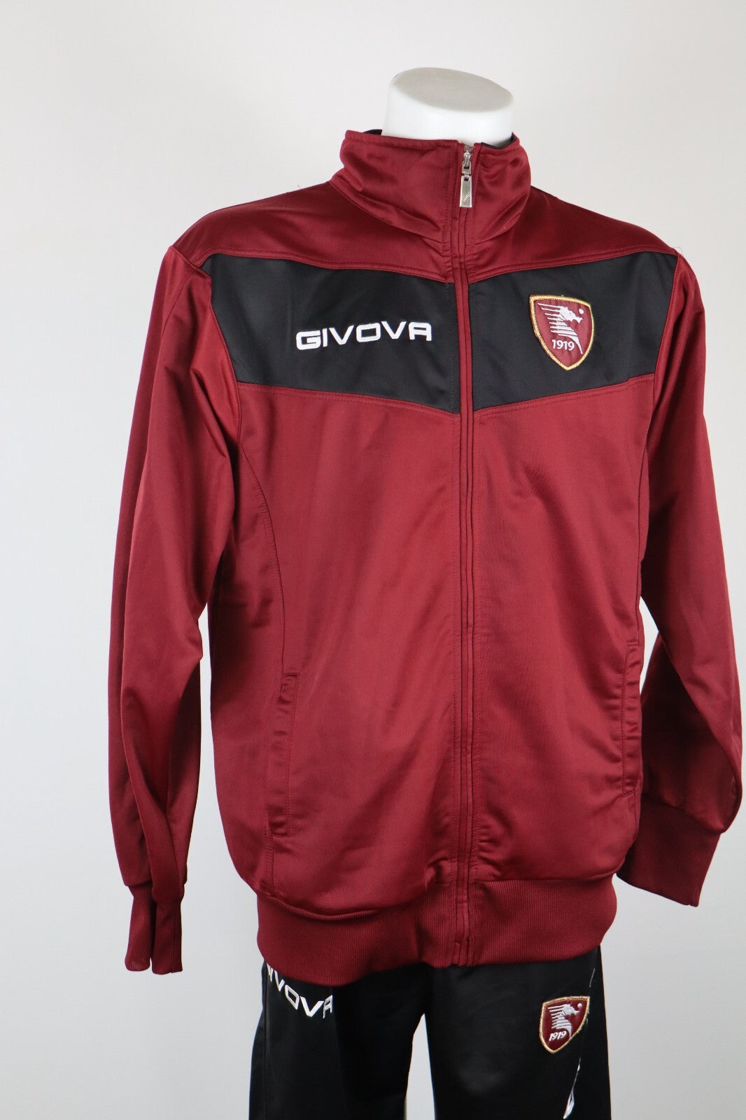 GIVOVA SALERNITANA TUTA COMPLETA CALCIO UOMO Tg XL TRACKSUIT SPORT VINTAGE