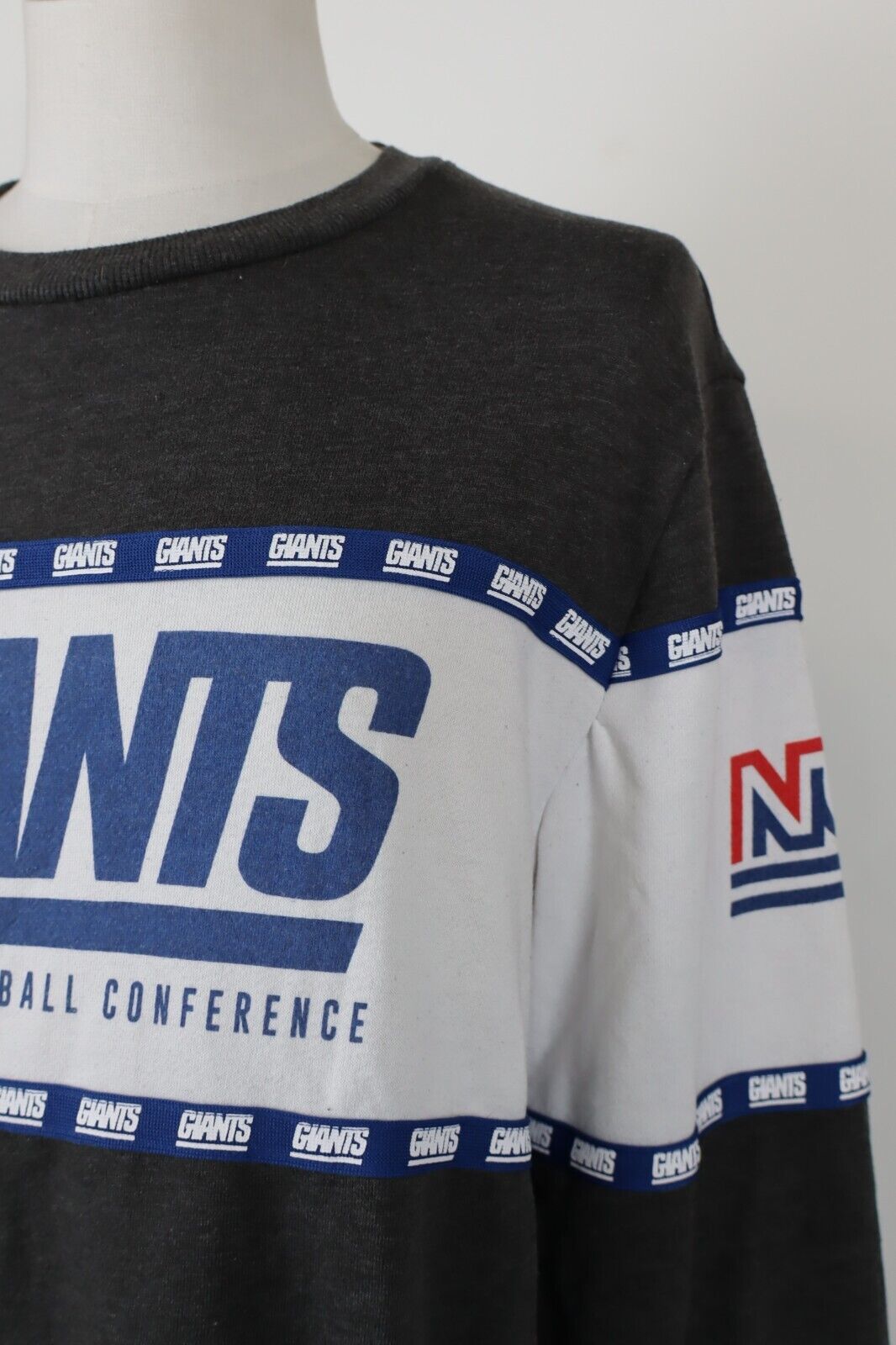 NFL RUGBY GIANTS FELPA MAGLIA UOMO TG L MAN SPORT  SWEATSHIRT CASUAL VINTAGE