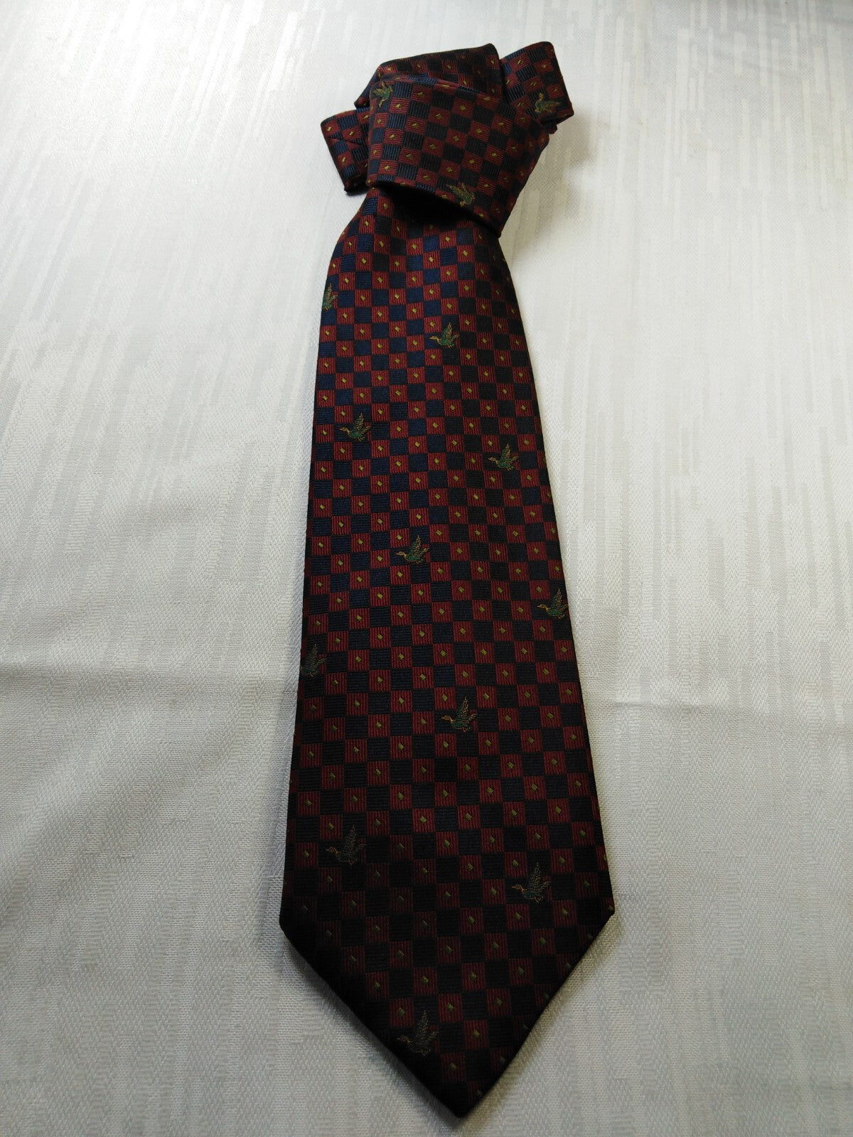 BROOKSFIELD 100% SETA SILK TIE CRAVATTA NECKTIE MADE ITALY VINTAGE CLASSIC