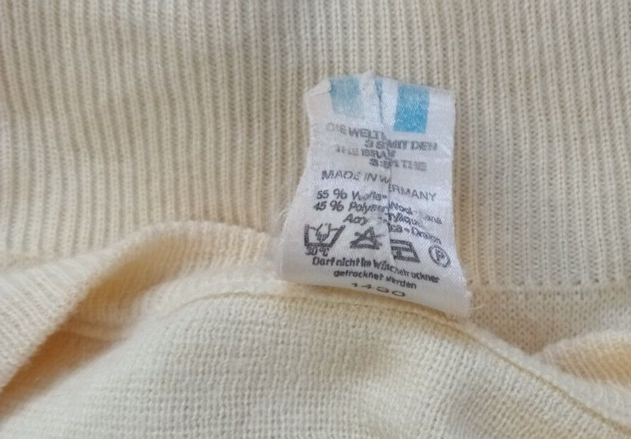 ADIDAS '70S MAGLIONE LANA VINTAGE UOMO 56 MAN SWEATER CASUAL MADE WEST GERMANY