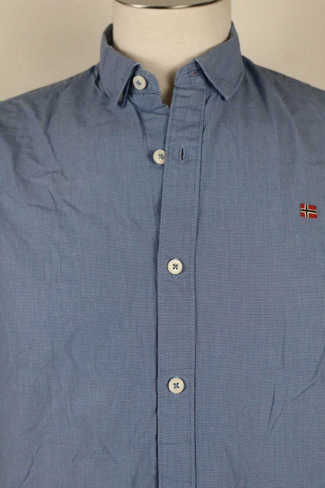 NAPAPIJRI CAMICIA UOMO COTONE TG. M MAN CASUAL VINTAGE COTTON SHIRT URBAN FIT