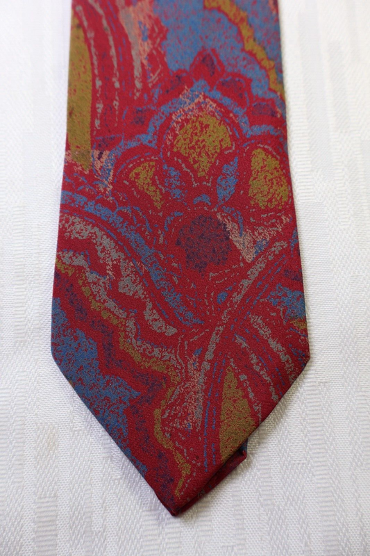 BARTON MODA 100% SILK TIE SETA CRAVATTA NECKTIE MADE IN ITALY VINTAGE