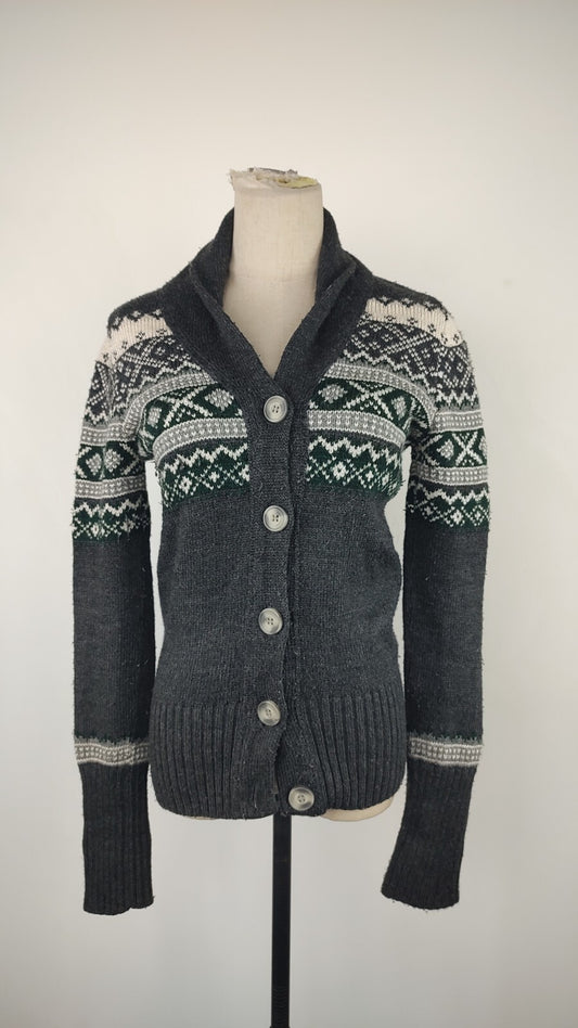 SUPERDRY MAGLIONE CARDIGAN LANA DONNA Tg  S WOMAN CASUAL SWEATER VINTAGE